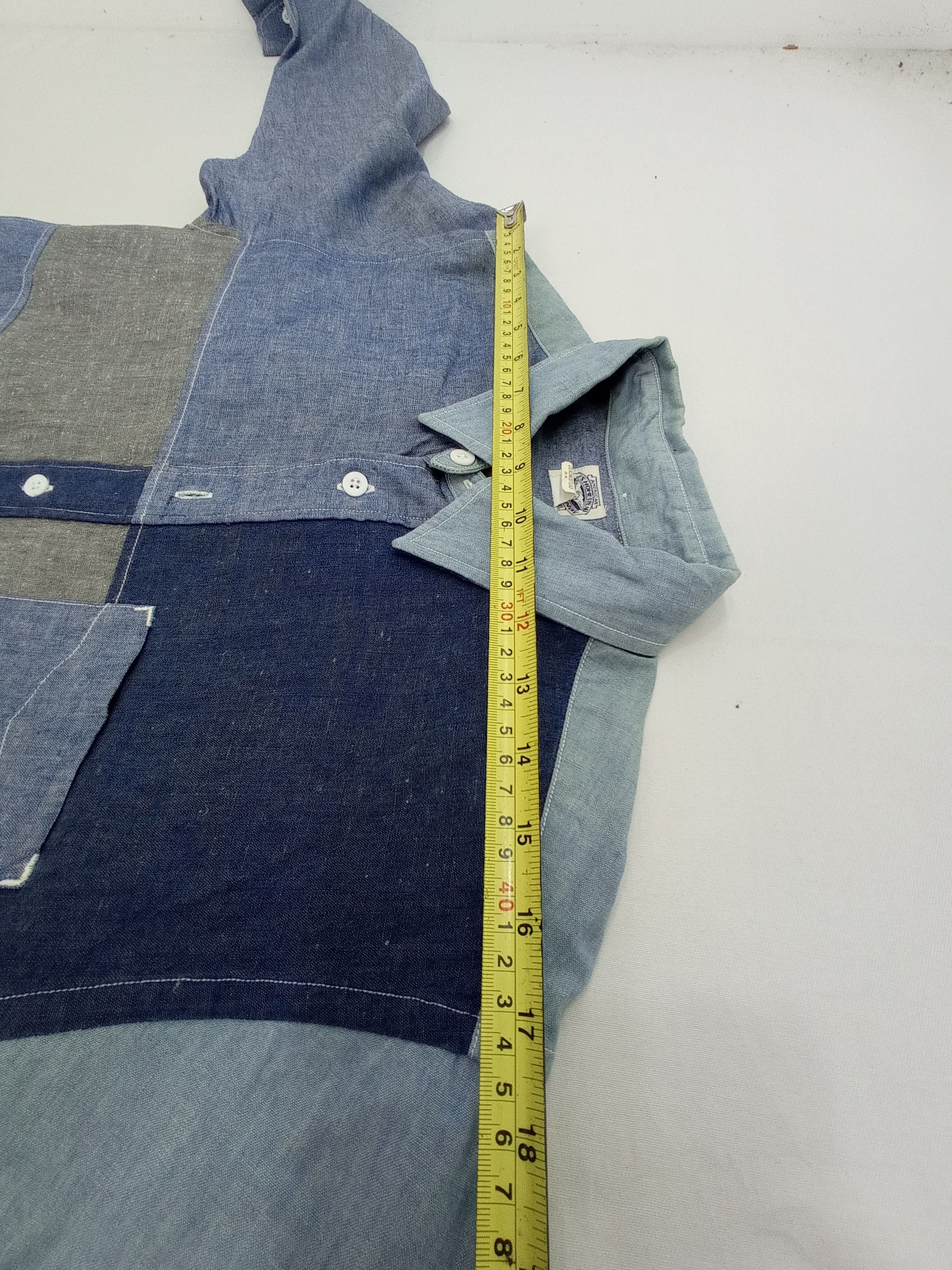 J.S. Homestead 🔥J.s Homestead Patchwork Shirt Button Up Size US M / EU 48-50 / 2 - 14 Thumbnail