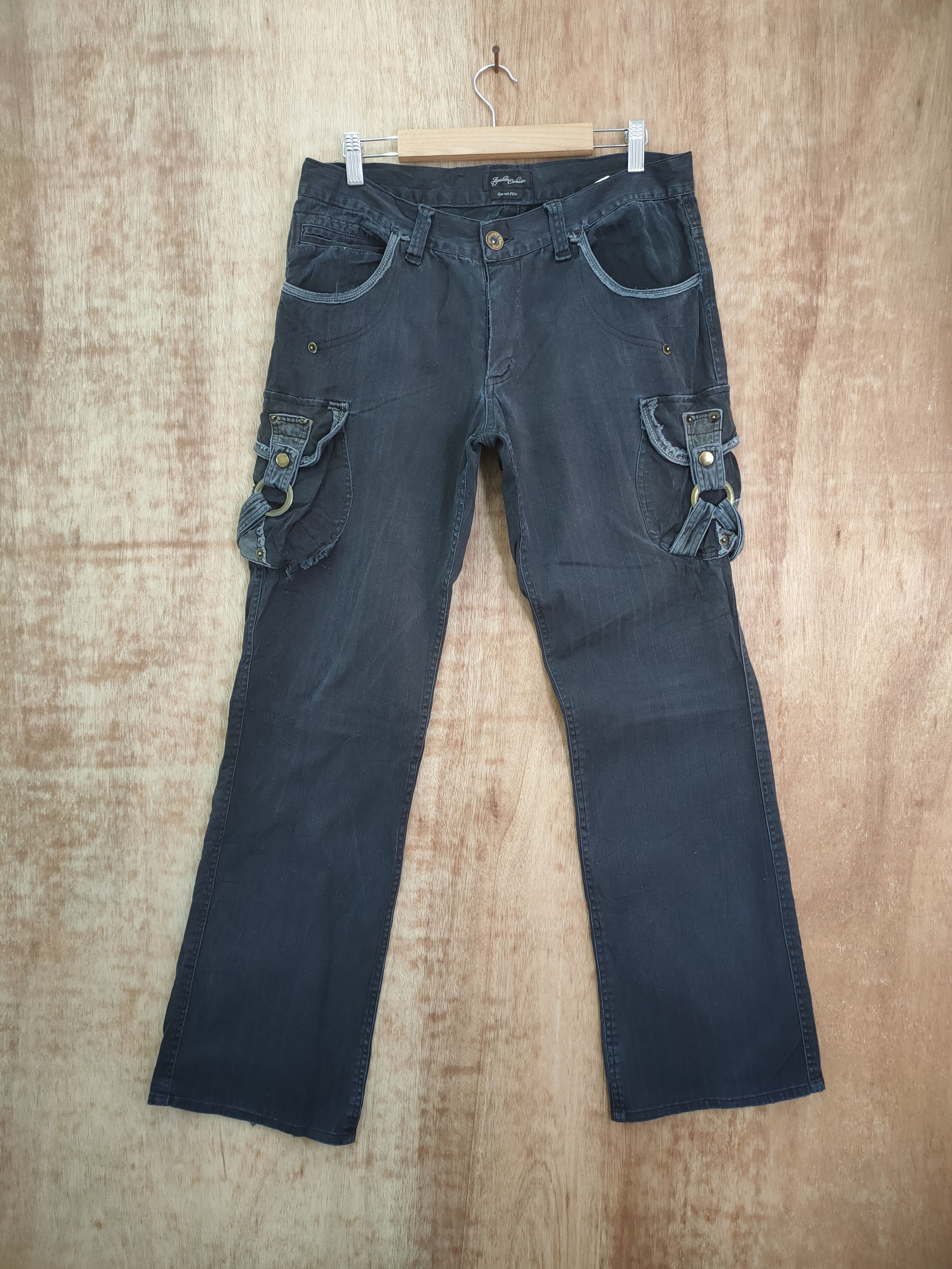Japanese Brand APESTION EXCLUSIVE FLARE CARGO PANTS Size US 31 - 1 Thumbnail