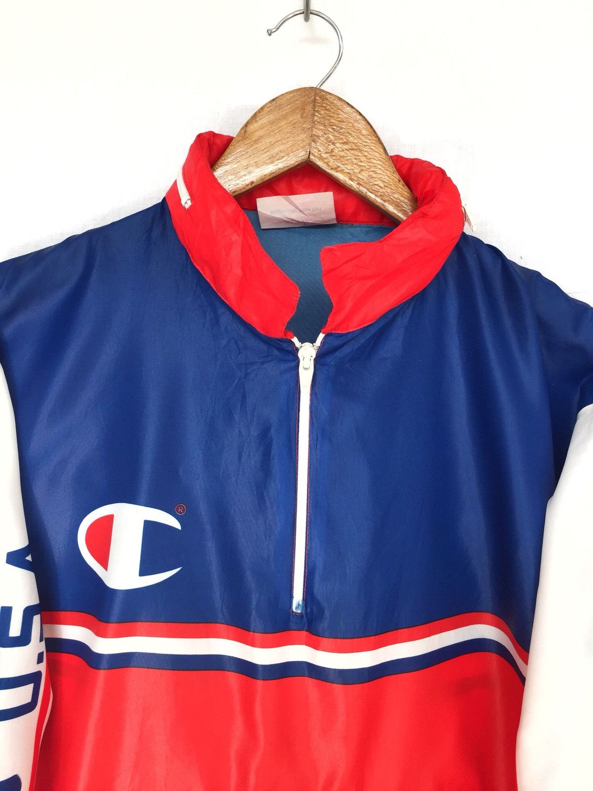 Champion HEAT🔥Champion 90s Abstract Color Zip Nylon Jacket Size US L / EU 52-54 / 3 - 3 Thumbnail