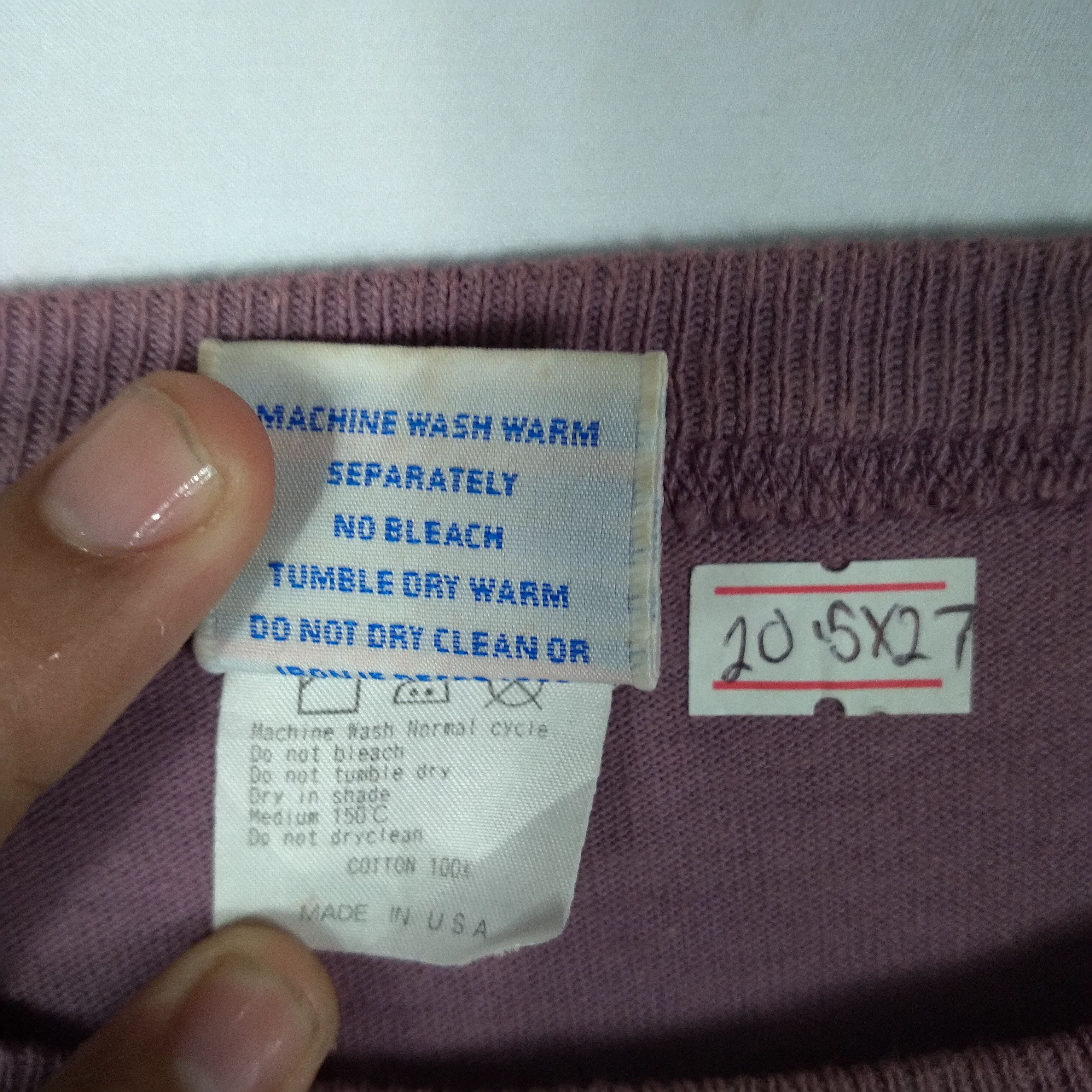 Champion × Vintage Vintage Champion Plain Single Pocket Mini Logo Tee Size US M / EU 48-50 / 2 - 6 Thumbnail