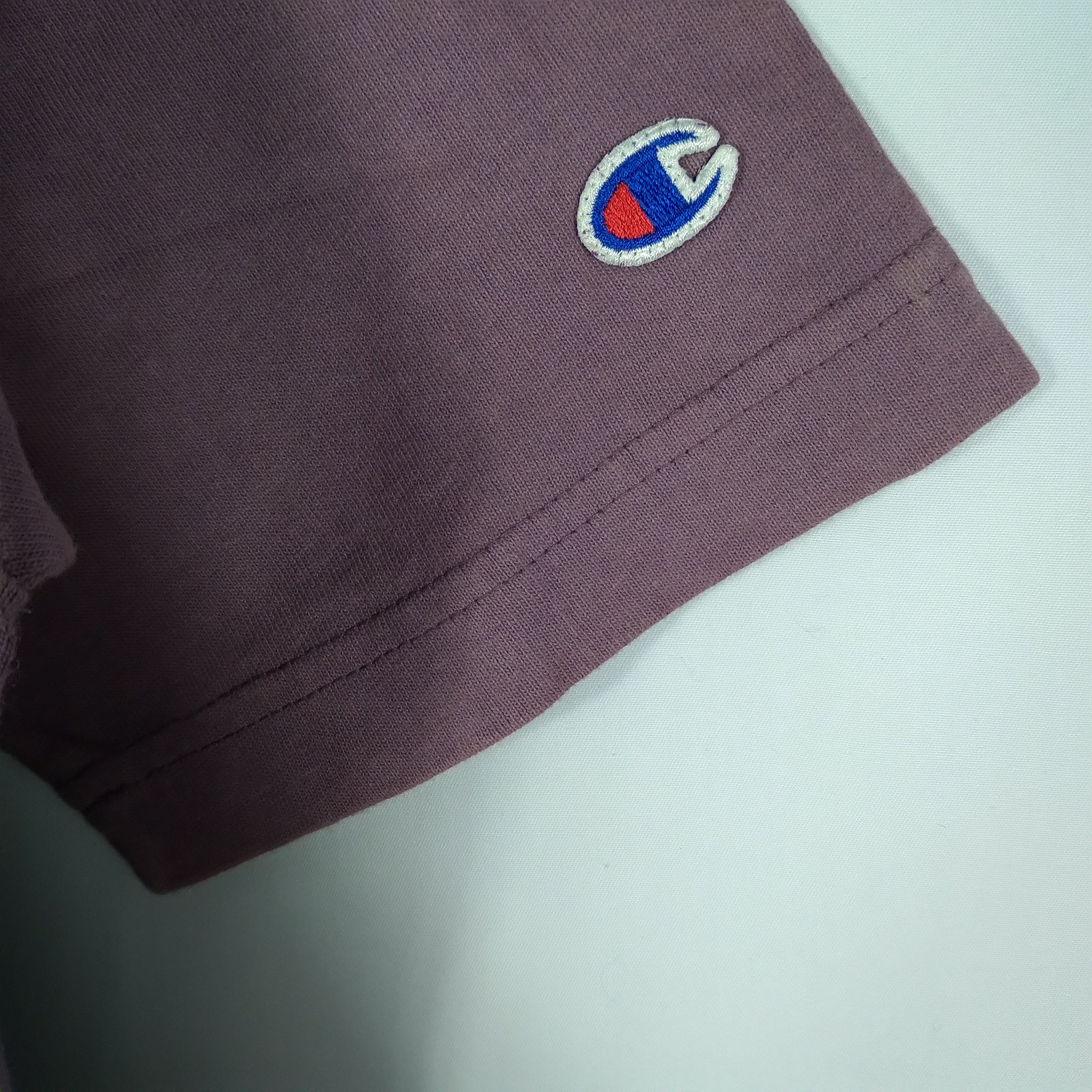 Champion × Vintage Vintage Champion Plain Single Pocket Mini Logo Tee Size US M / EU 48-50 / 2 - 3 Thumbnail
