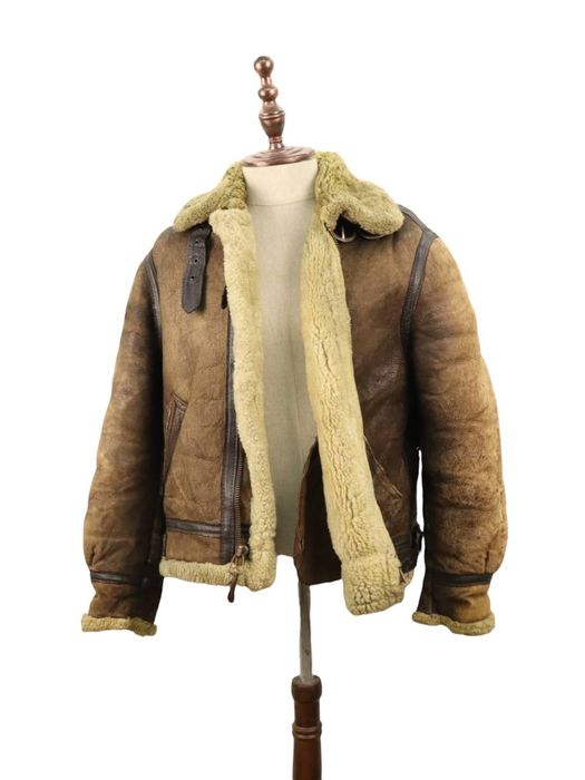 Schott Schott Type B-3 Bomber Flight Shearling Leather USAAF