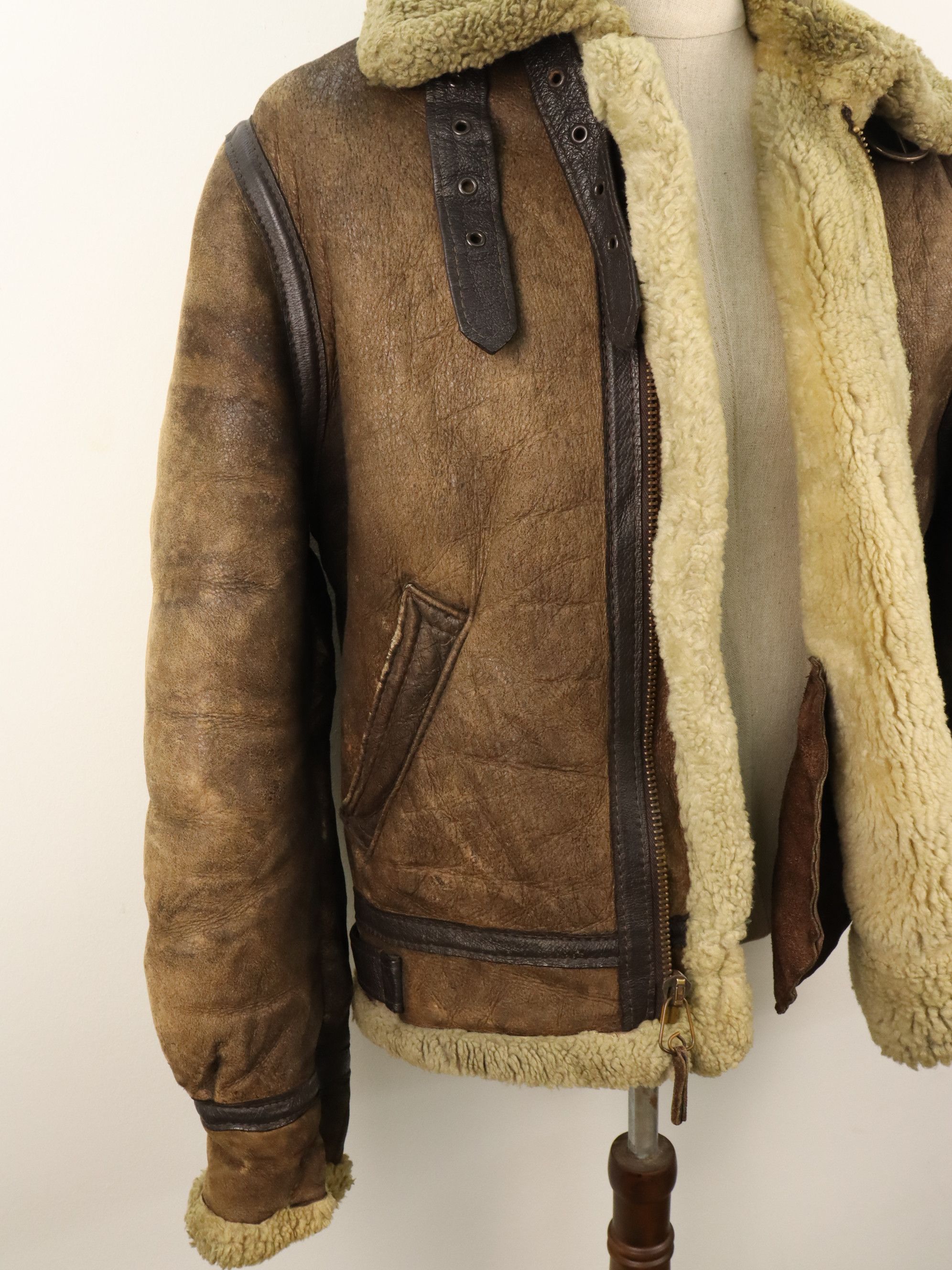 Schott Schott Type B-3 Bomber Flight Shearling Leather USAAF Jkt Size US M / EU 48-50 / 2 - 14 Thumbnail