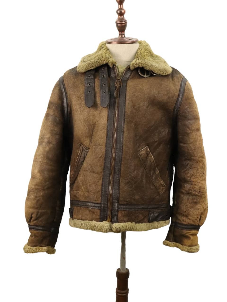 Schott Schott Type B-3 Bomber Flight Shearling Leather USAAF Jkt Size US M / EU 48-50 / 2 - 2 Thumbnail