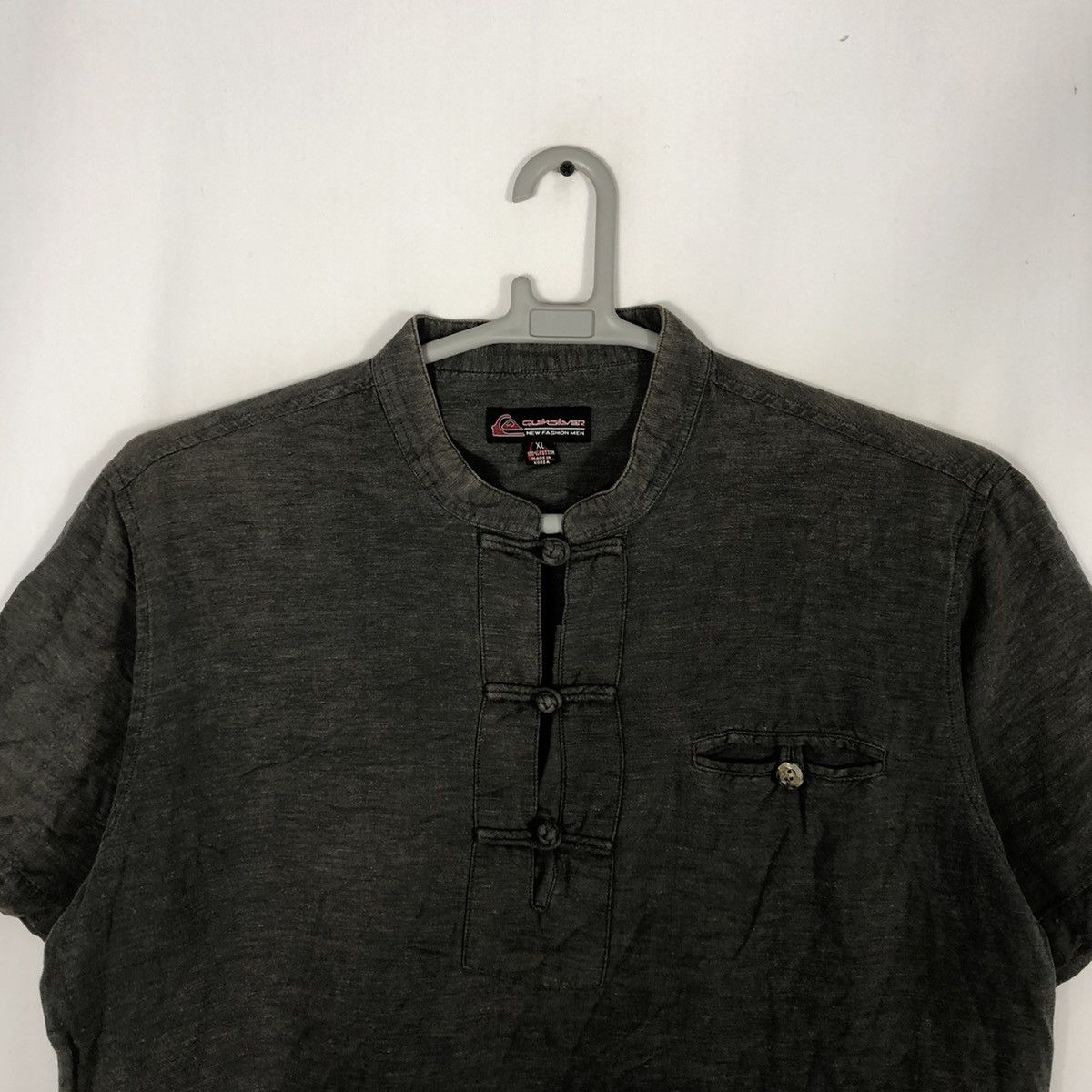 Quiksilver × Vintage 🔥Rare🔥Vintage Quiksilver Nice Fashion Mandarin Collar Shirts Size US L / EU 52-54 / 3 - 2 Thumbnail