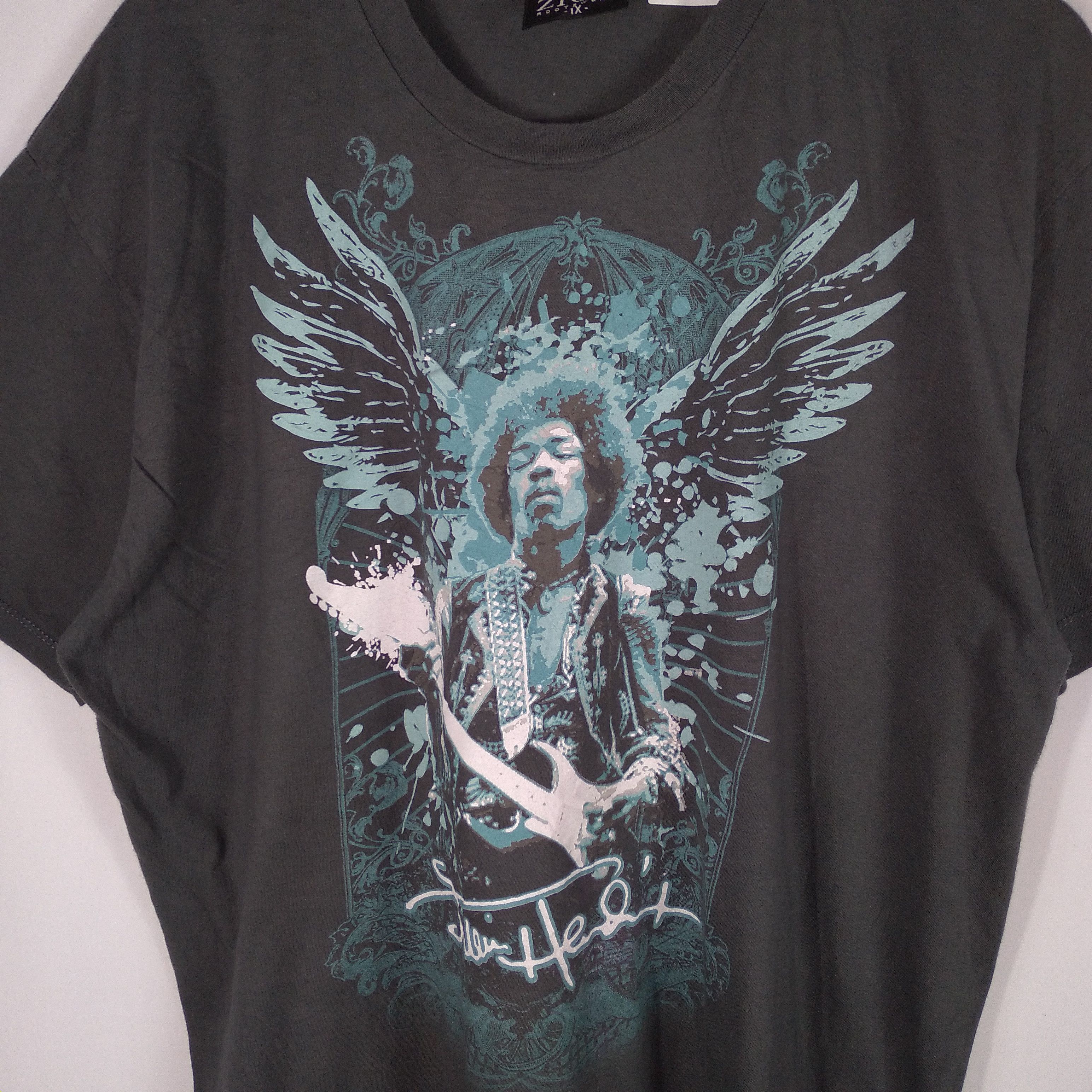 Band Tees × Jimi Hendrix × Vintage Vintage Jimi Hendrix Angels Graphic Design Tribute Tee Size US XL / EU 56 / 4 - 2 Thumbnail