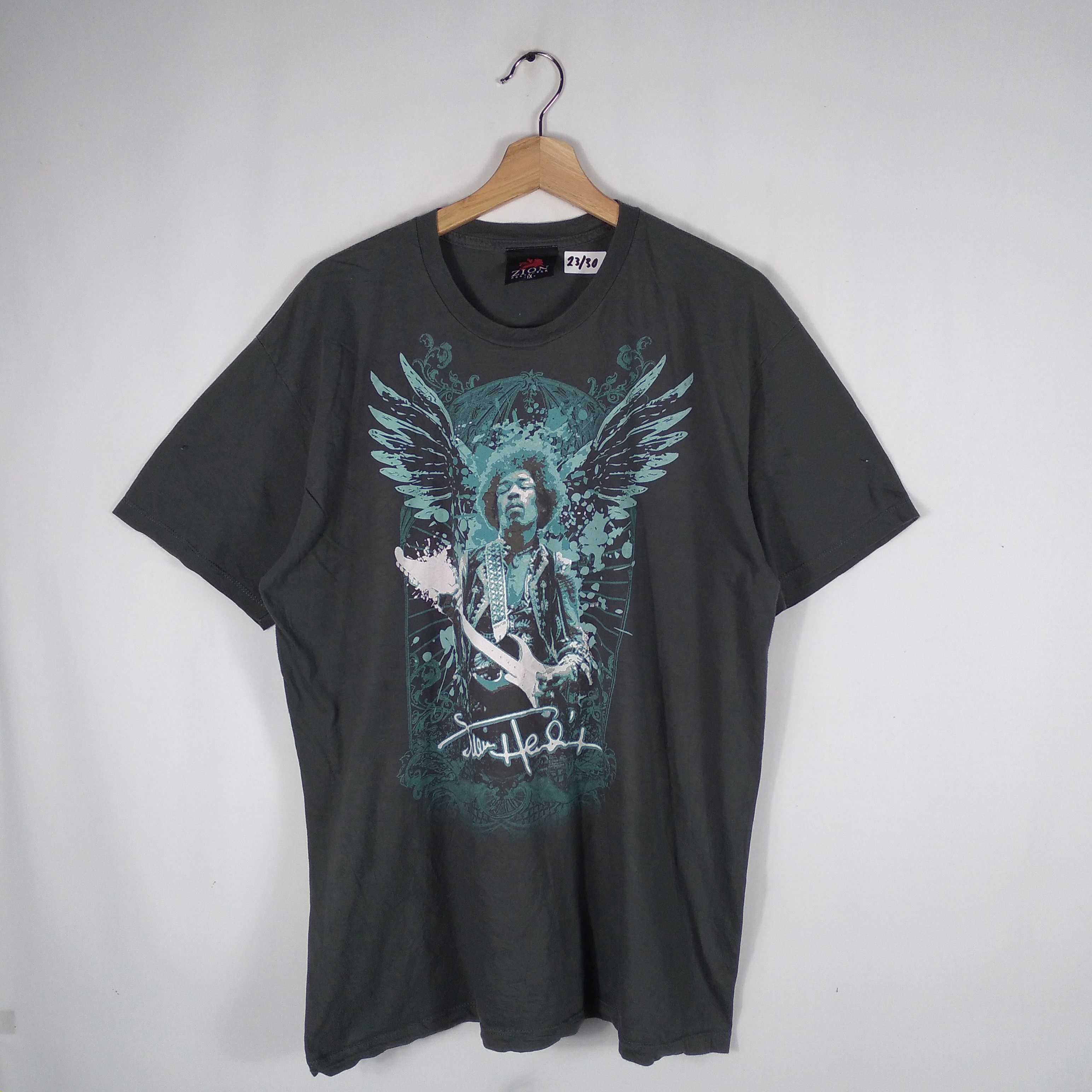 Band Tees × Jimi Hendrix × Vintage Vintage Jimi Hendrix Angels Graphic Design Tribute Tee Size US XL / EU 56 / 4 - 1 Thumbnail