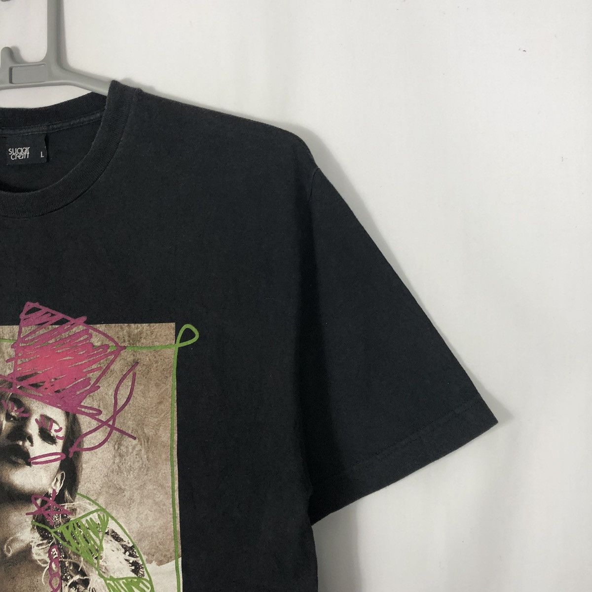 Japanese Brand × Vintage Vintage Sugar Craft Graphic Potrait Of Naked Girl Tee Size US L / EU 52-54 / 3 - 6 Thumbnail