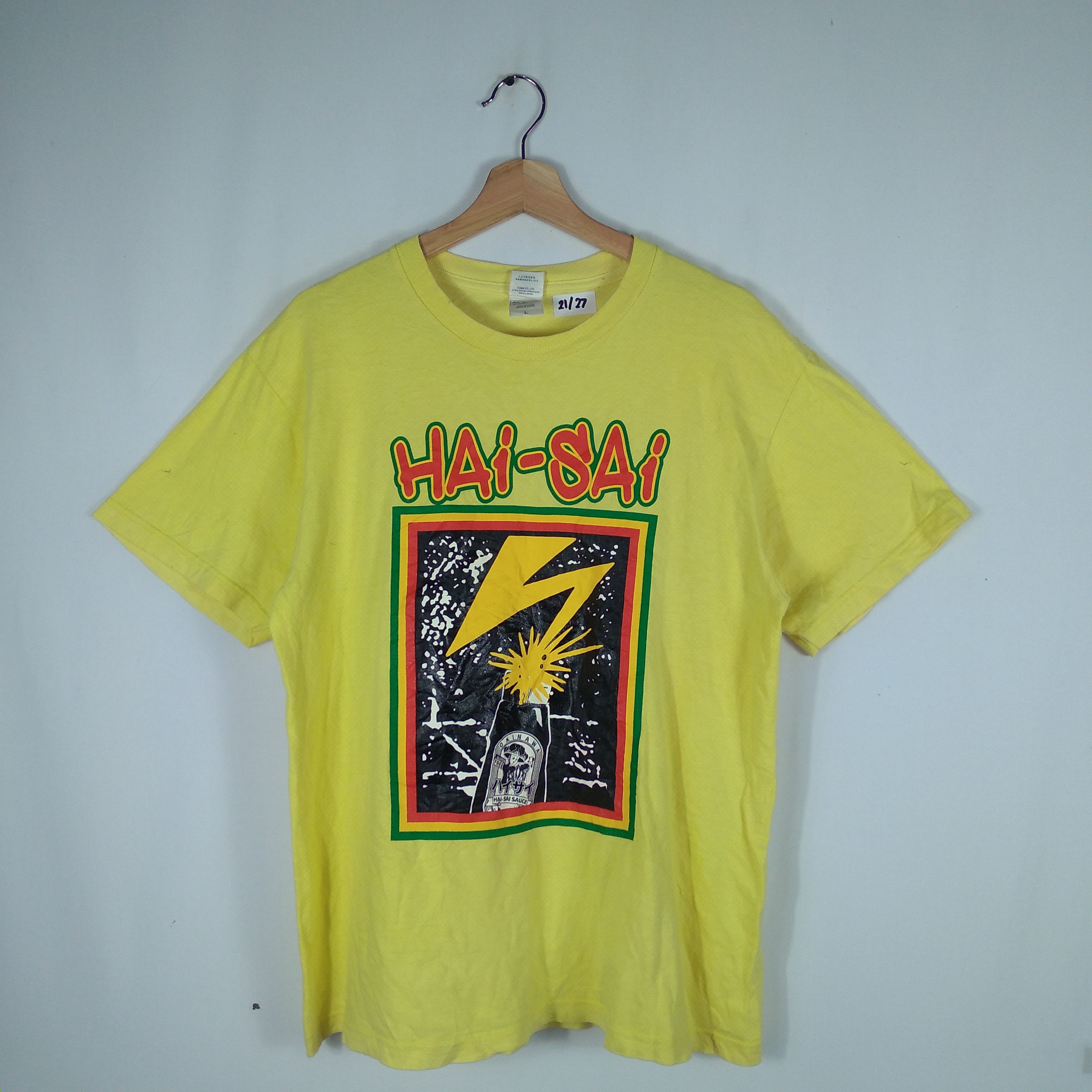 Band Tees × Japanese Brand × Vintage Vintage Hai-Sai Parody Punk Rock Band Bad Brain Promo Tee Size US L / EU 52-54 / 3 - 1 Thumbnail