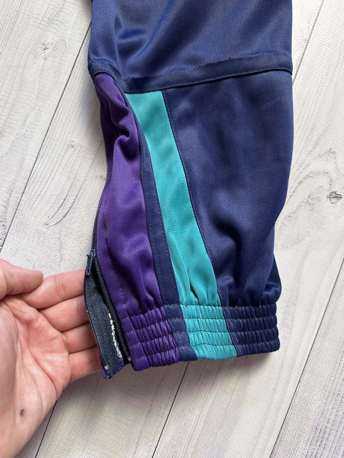 Nike × Vintage Vintage Nike track suit size L/XL logo purple/ navy Size US XL / EU 56 / 4 - 10 Thumbnail