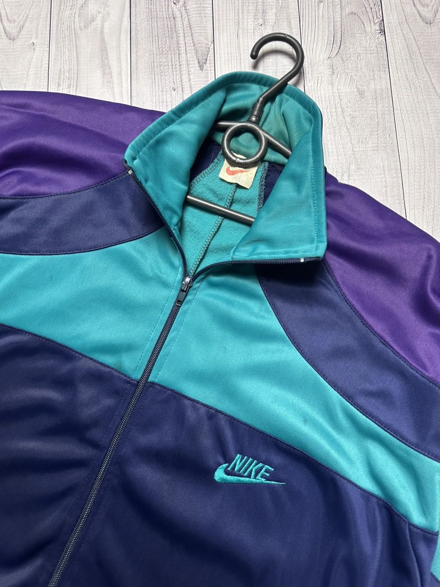 Nike × Vintage Vintage Nike track suit size L/XL logo purple/ navy Size US XL / EU 56 / 4 - 3 Thumbnail