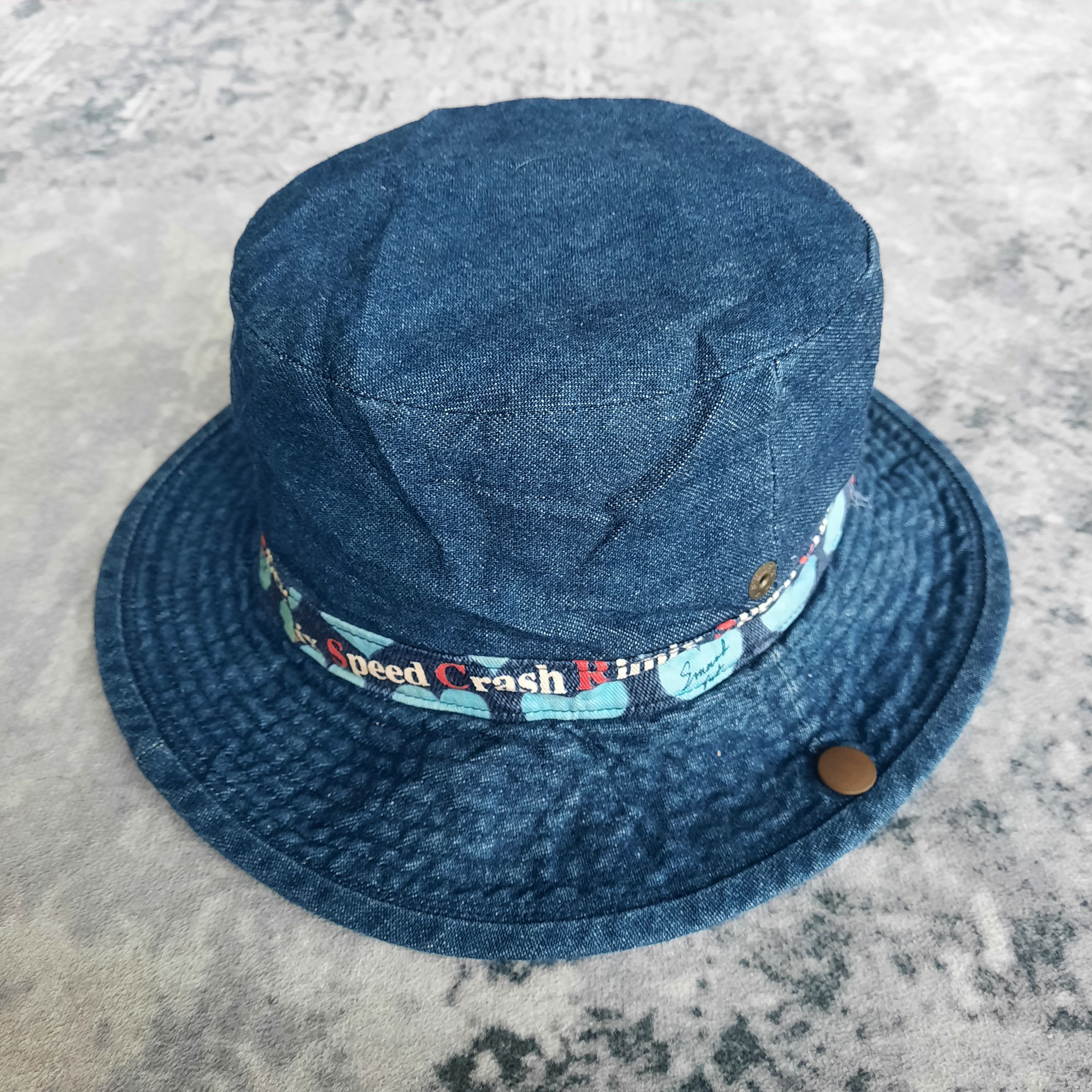 Japanese Brand 🔥Japanese brand House world music 2 away denim hat Size ONE SIZE - 4 Thumbnail