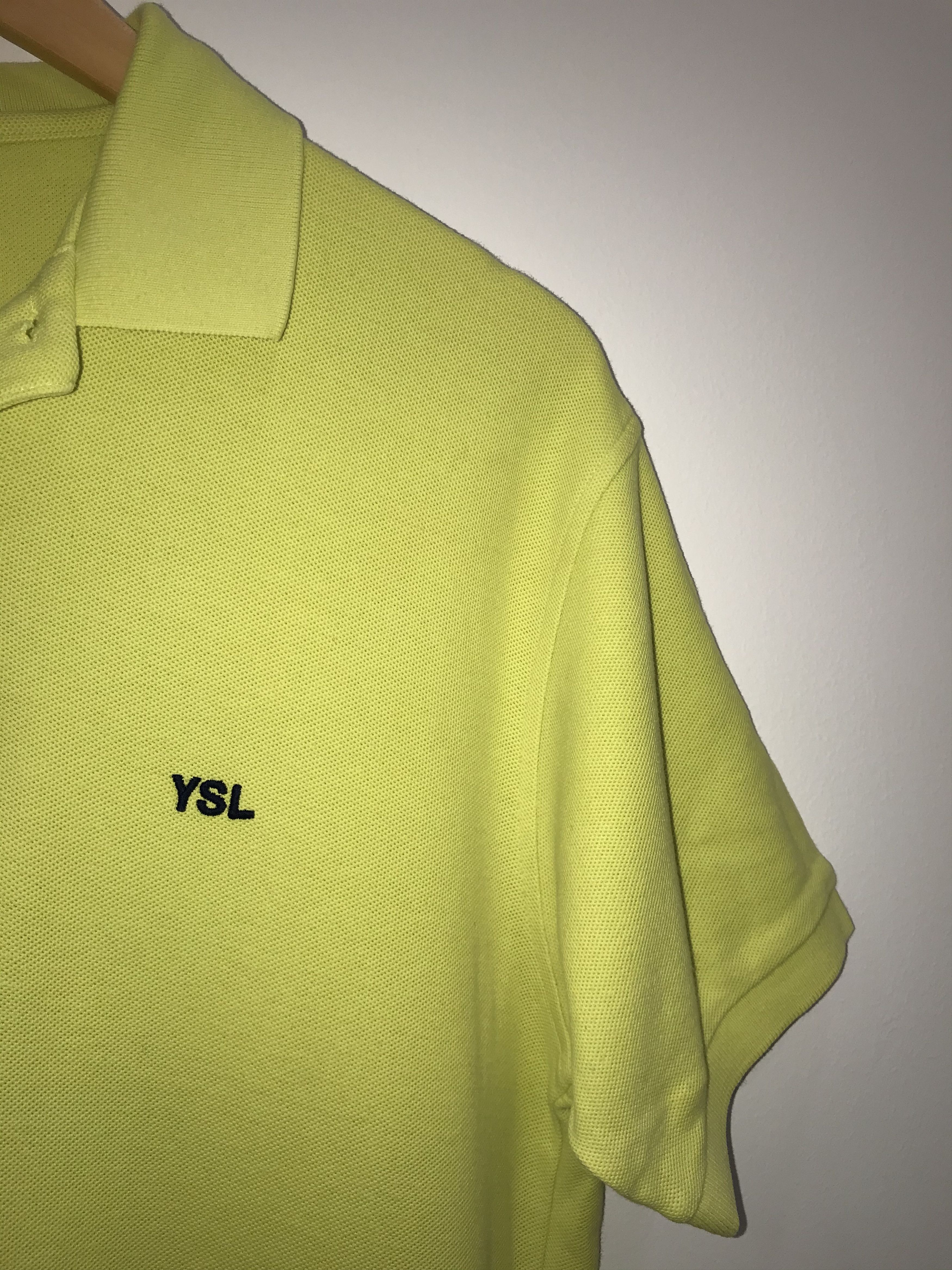 Yves Saint Laurent Saint Laurent Jeans Yellow Polo Tee Logo Size US M / EU 48-50 / 2 - 4 Thumbnail