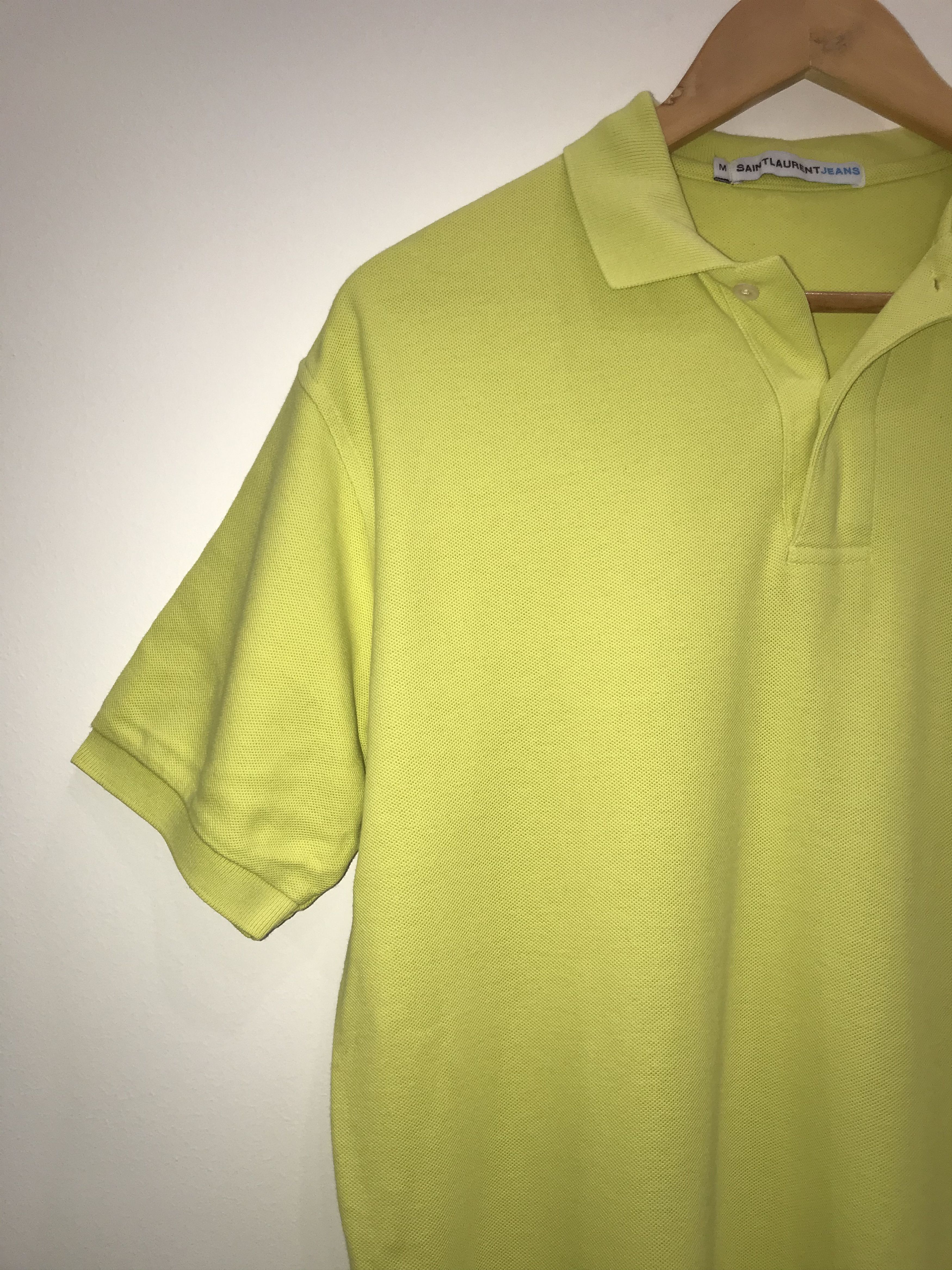 Yves Saint Laurent Saint Laurent Jeans Yellow Polo Tee Logo Size US M / EU 48-50 / 2 - 8 Thumbnail
