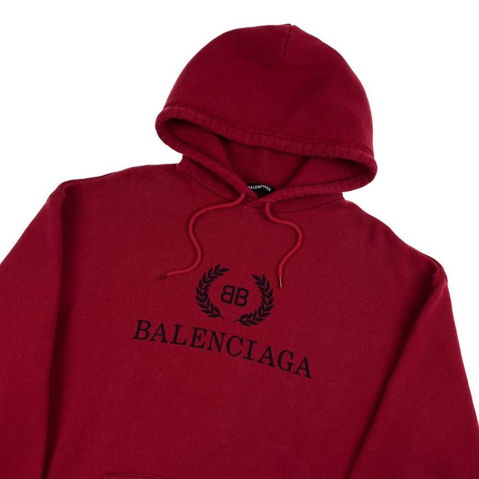 Balenciaga best sale red hoodie