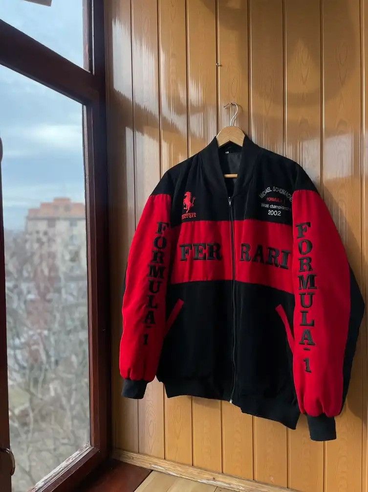 image of Vintage Ferrari Racing Jacket Red Formula1, Men's (Size Medium)