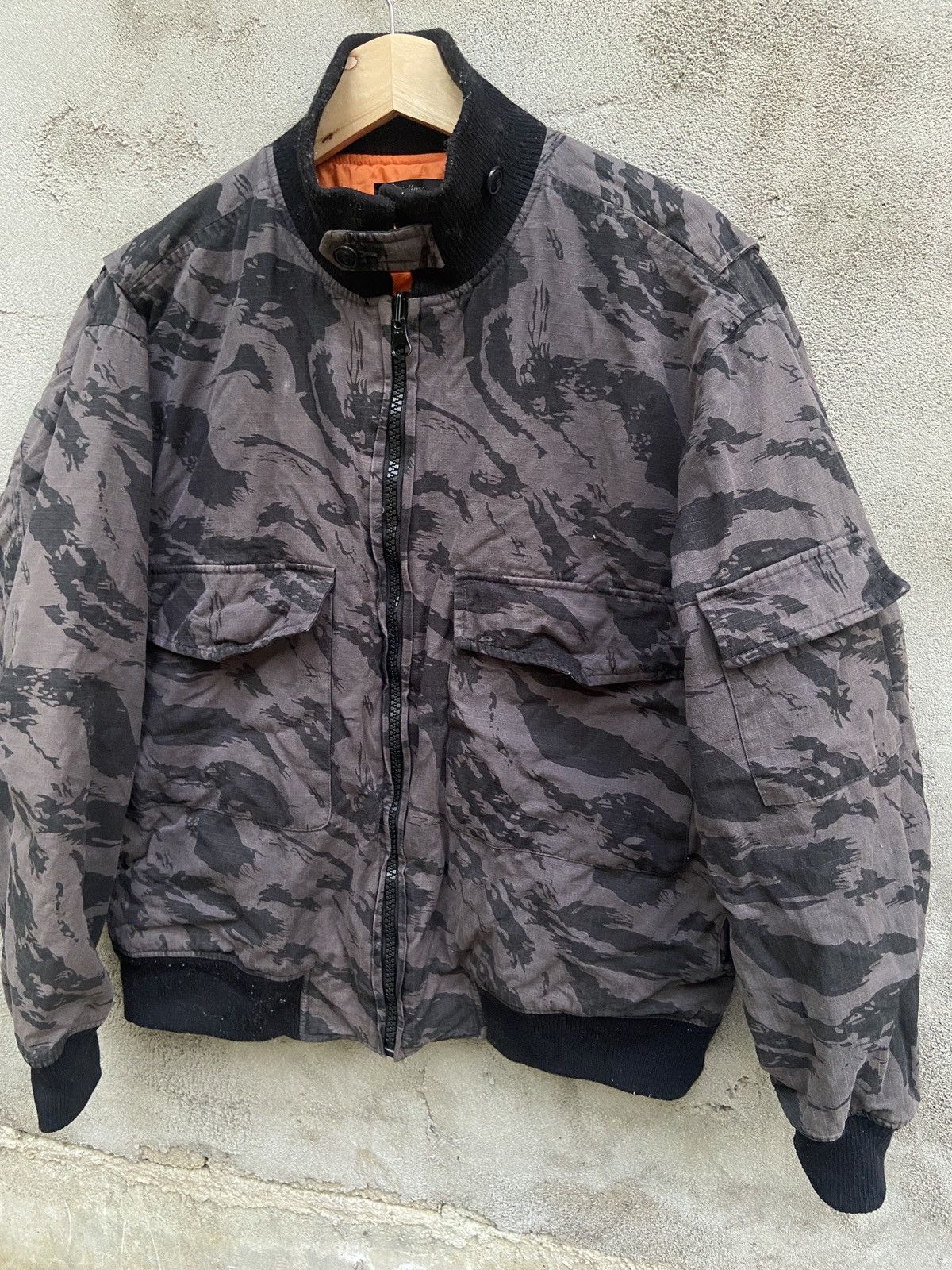 Japanese Brand Fellow Camo Bomber Jacket Size US L / EU 52-54 / 3 - 4 Thumbnail