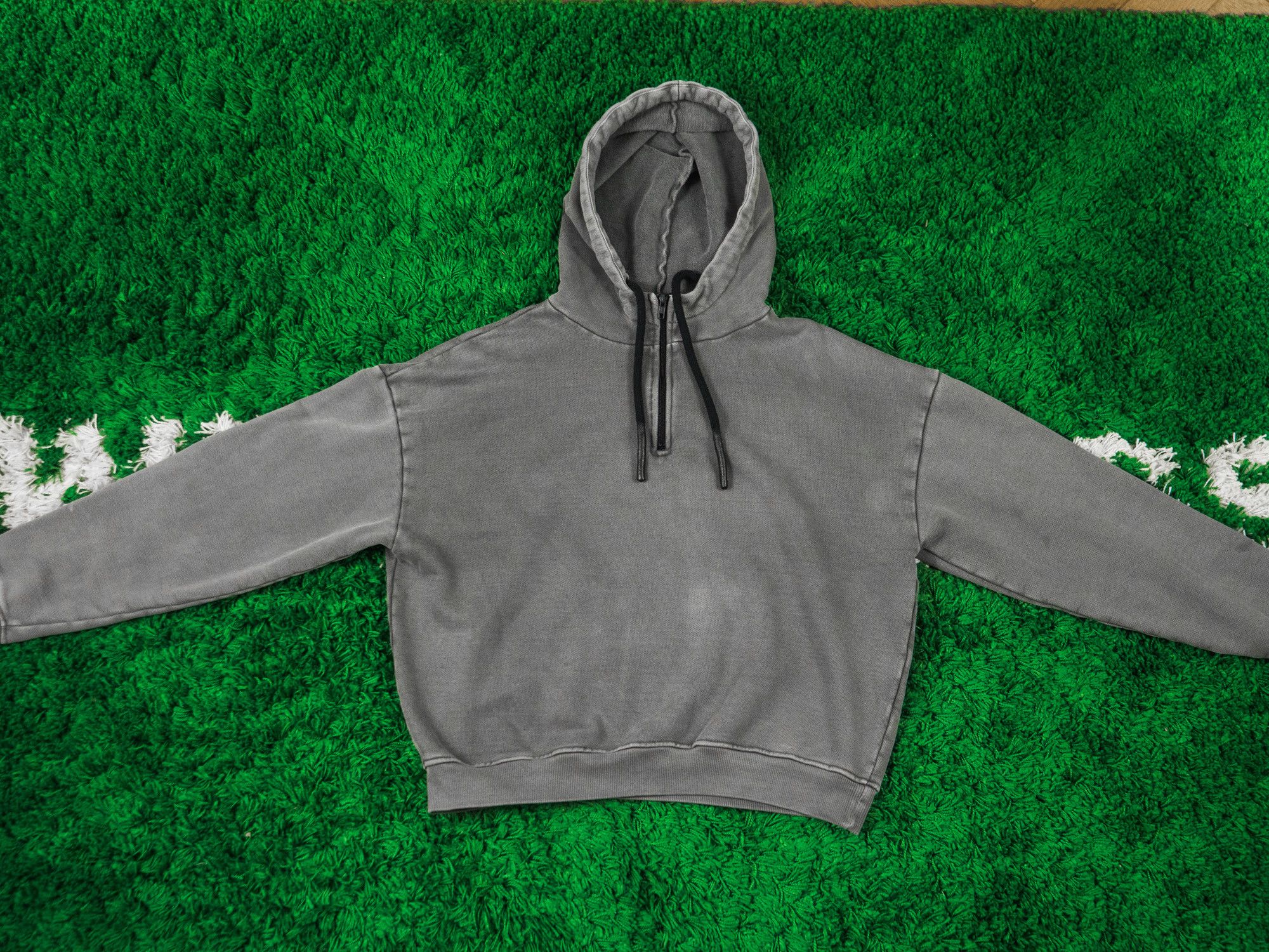 Yeezy YEEZY SEAOSN 1 HALF ZIP HOODY BASIC HOODIE GREY Adidas Size US S / EU 44-46 / 1 - 2 Thumbnail