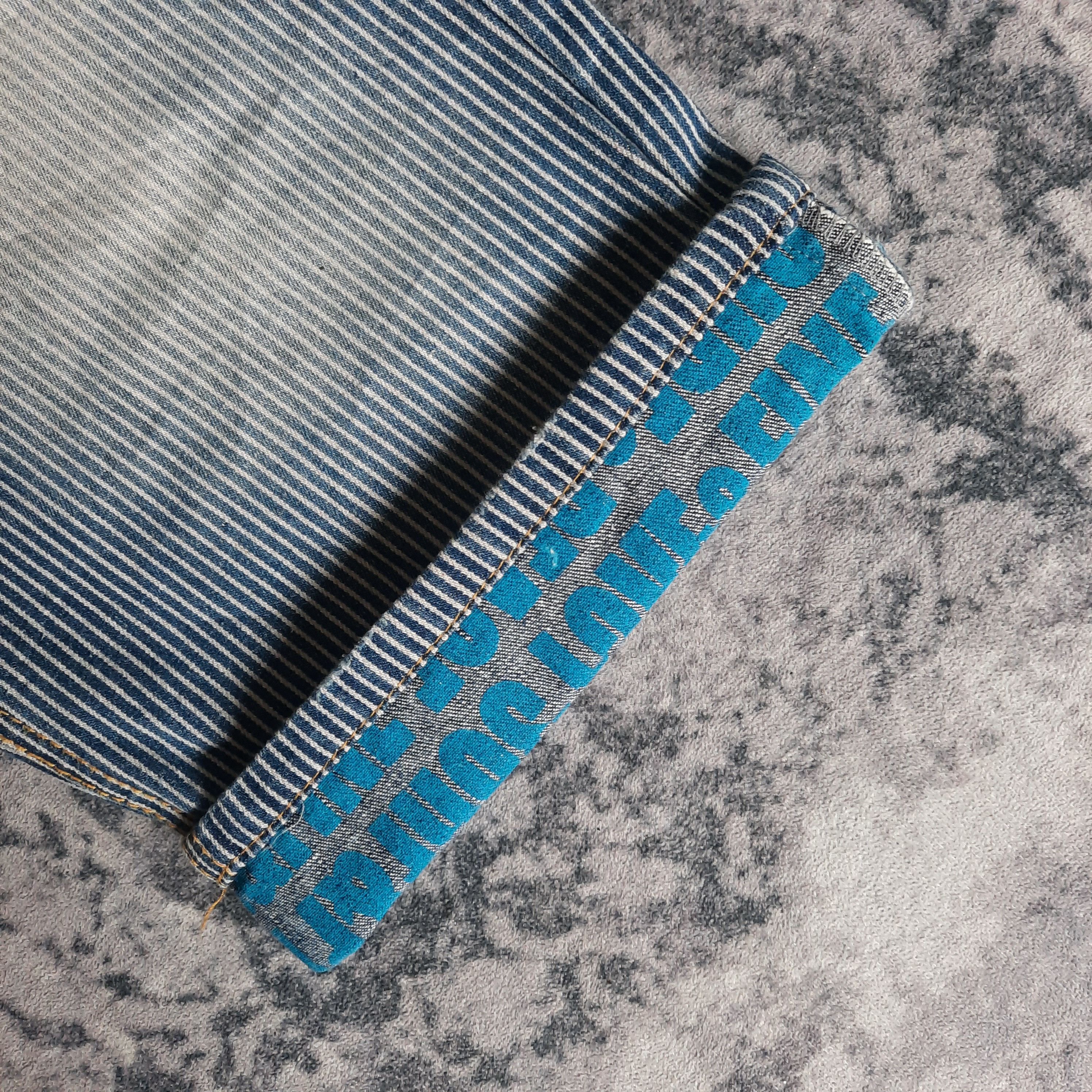 Japanese Brand 🔥clone devgru funky design hickory stripes short pants Size US 32 / EU 48 - 7 Thumbnail