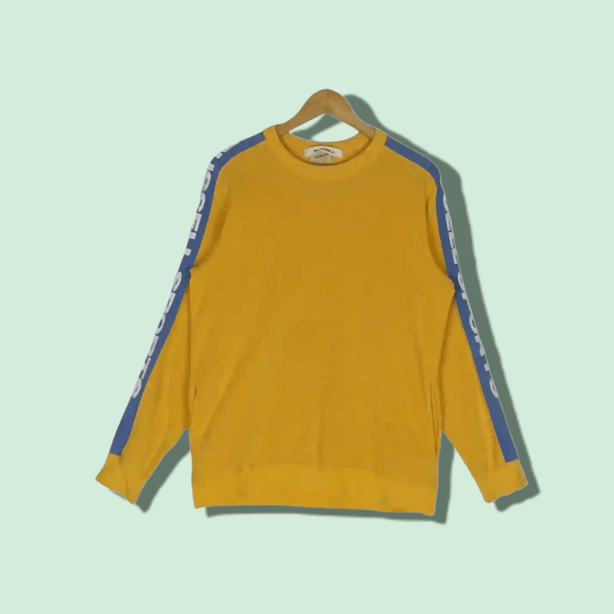 Mizuno × Russell Athletic × Vintage 90's RUSSELL x MIZUNO Sidetape Sportswear Sweatshirt Size US M / EU 48-50 / 2 - 1 Thumbnail