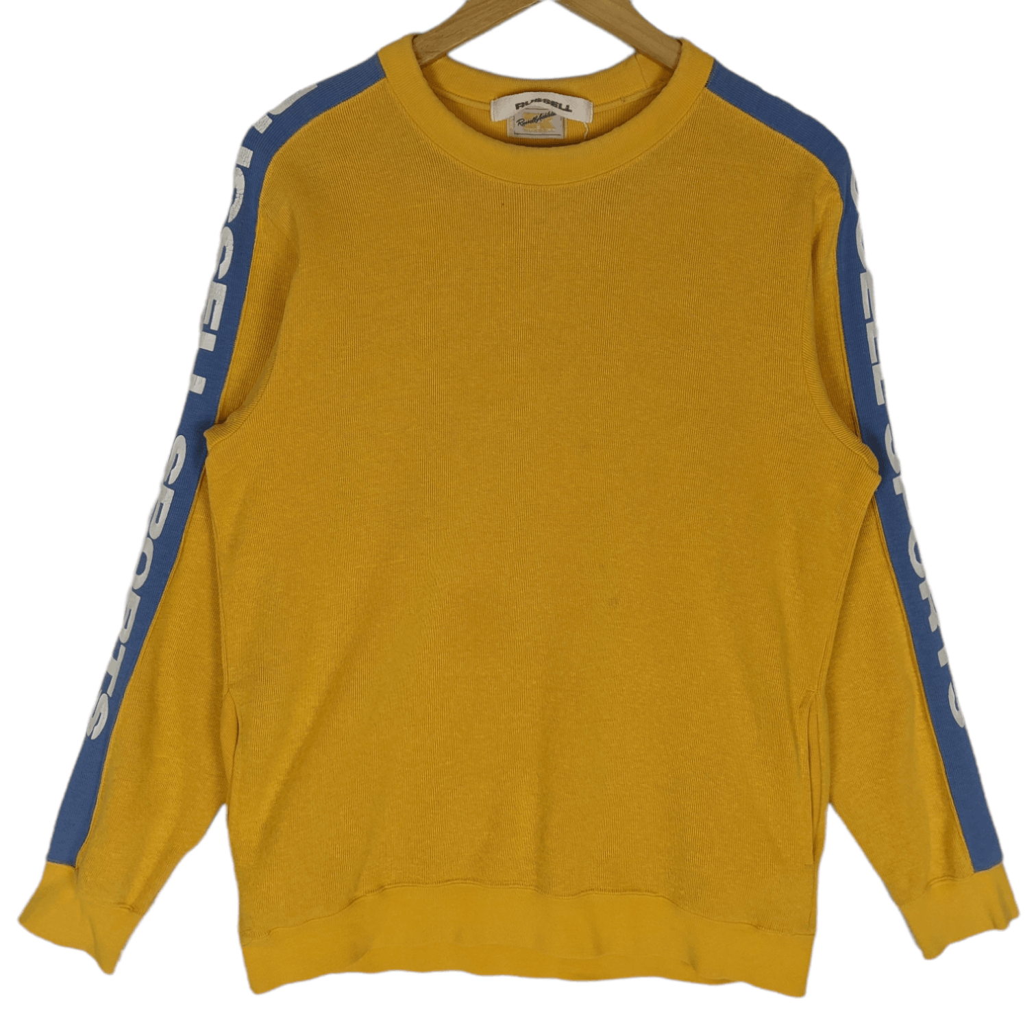 Mizuno × Russell Athletic × Vintage 90's RUSSELL x MIZUNO Sidetape Sportswear Sweatshirt Size US M / EU 48-50 / 2 - 2 Thumbnail