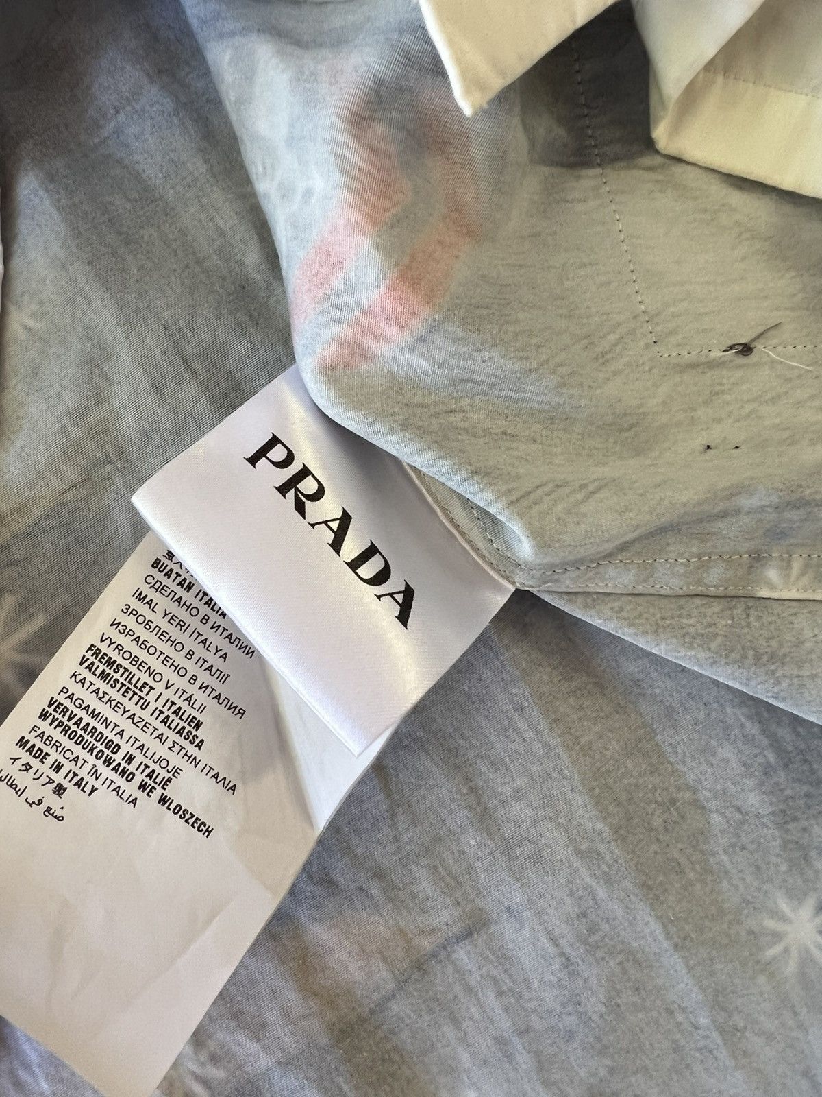 Prada Prada AW16 Impossible True Love Printed Cotton Loop Collar Size US XL / EU 56 / 4 - 6 Thumbnail