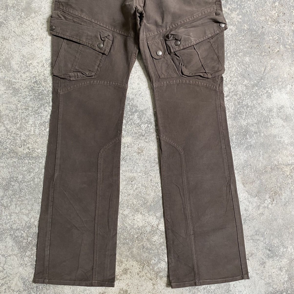 Designer × Japanese Brand Custom Culture Japan Flared Leg Cargo Pants Size US 32 / EU 48 - 6 Thumbnail