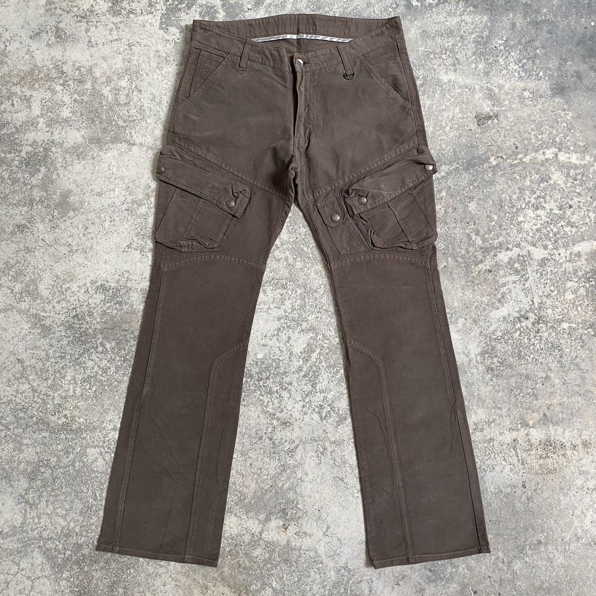 Designer × Japanese Brand Custom Culture Japan Flared Leg Cargo Pants Size US 32 / EU 48 - 2 Thumbnail