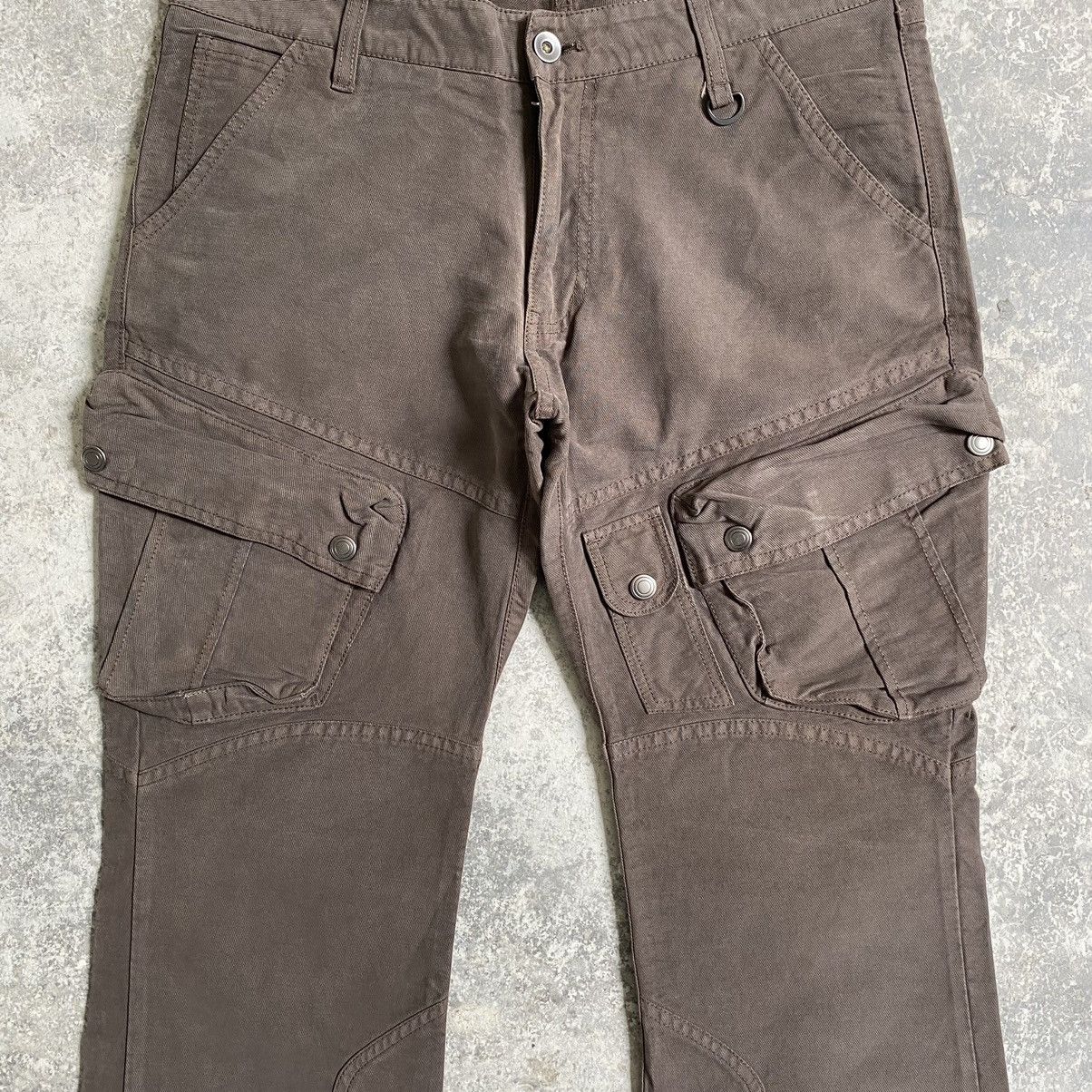 Designer × Japanese Brand Custom Culture Japan Flared Leg Cargo Pants Size US 32 / EU 48 - 8 Thumbnail