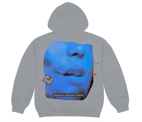 image of Playstation x Travis Scott Cactus Jack Digital Girl Hoodie in Grey, Men's (Size Large)