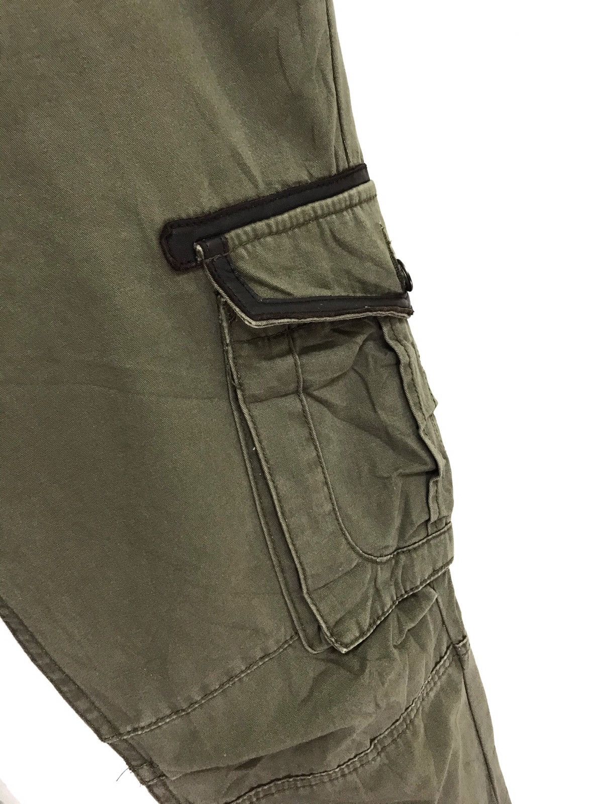 Japanese Brand Jackrose Cargo Pant Leather Parts Size US 29 - 3 Thumbnail