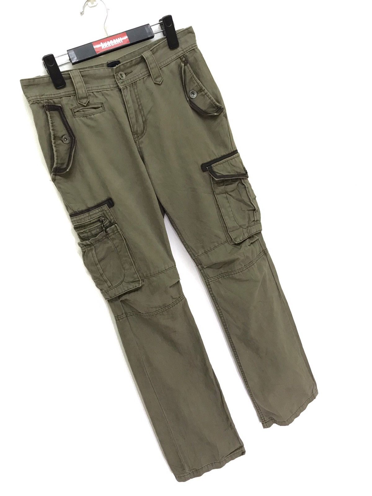 Japanese Brand Jackrose Cargo Pant Leather Parts Size US 29 - 2 Thumbnail