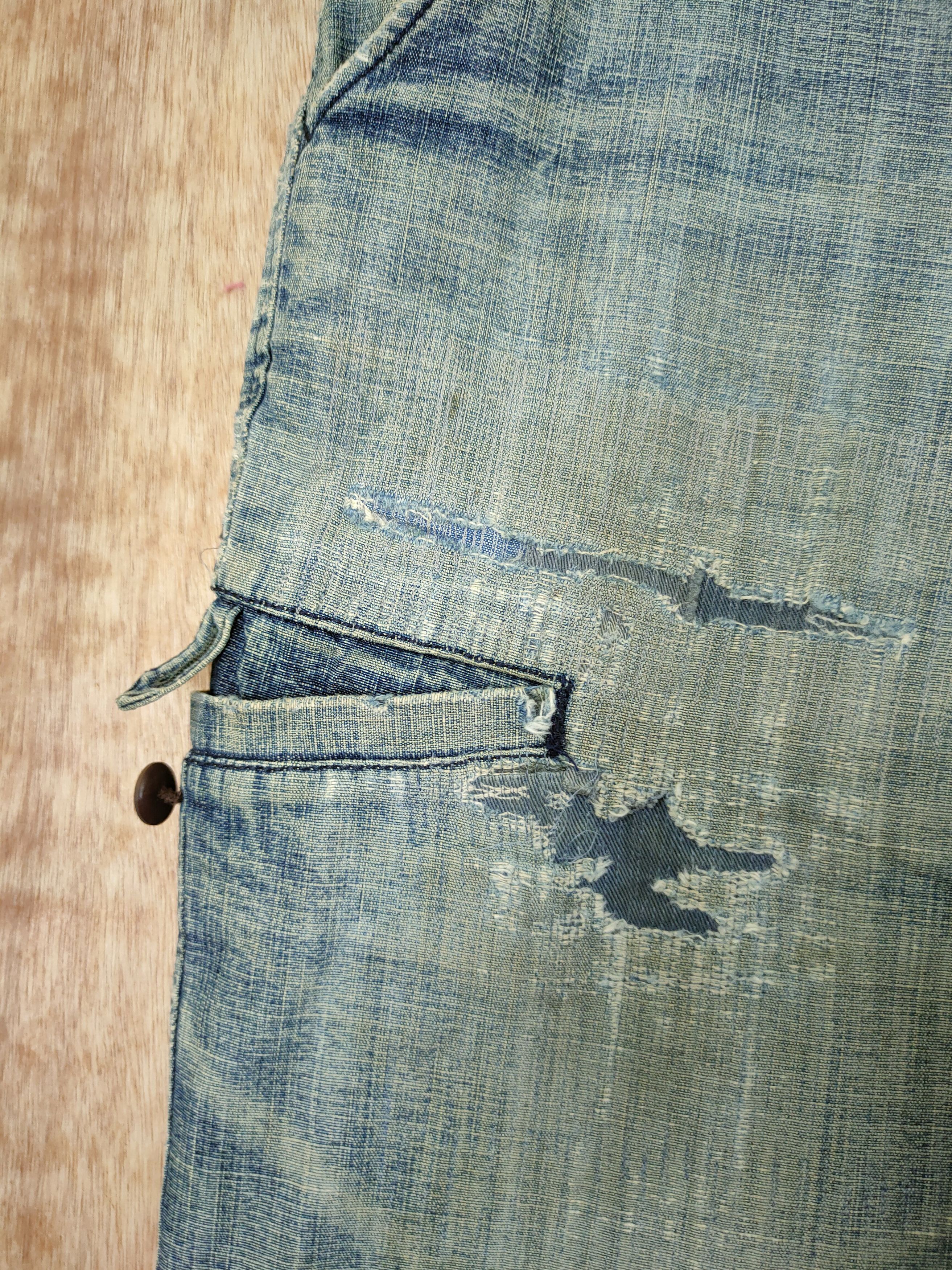 Japanese Brand DLL kizuki Kazutaka kato distressed denim vtg japan #46-420 Size US 34 / EU 50 - 6 Thumbnail