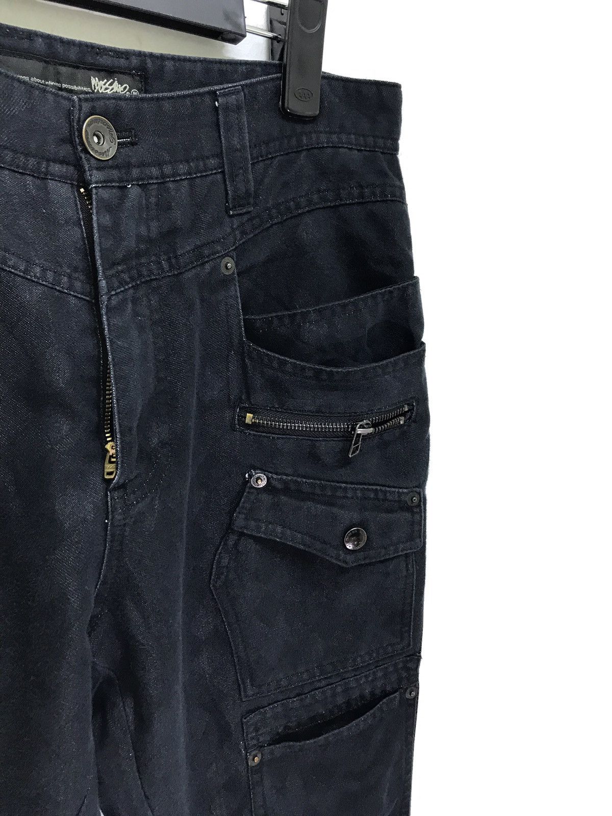 Mossimo Bush Pant Checked Black Cropped Pant Size US 30 / EU 46 - 4 Thumbnail