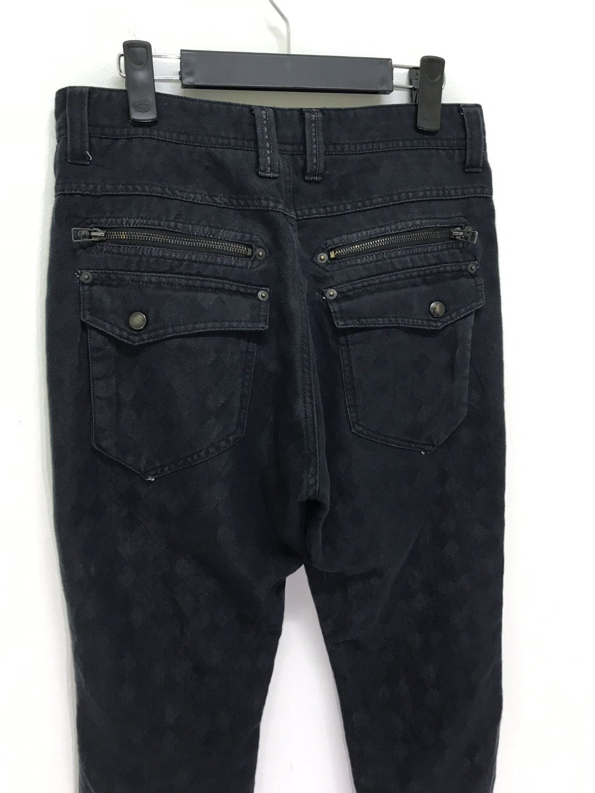Mossimo Bush Pant Checked Black Cropped Pant Size US 30 / EU 46 - 6 Thumbnail