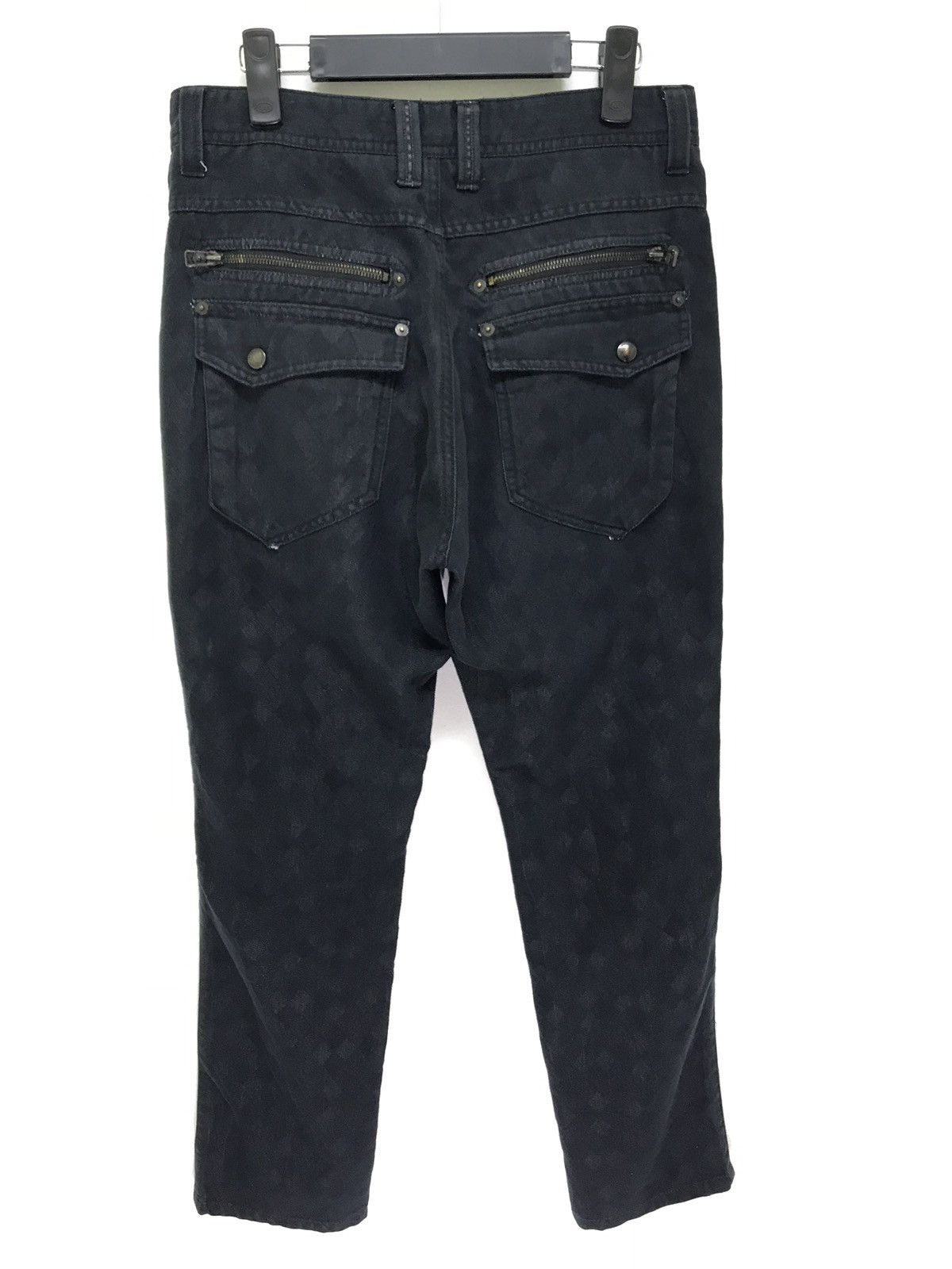 Mossimo Bush Pant Checked Black Cropped Pant Size US 30 / EU 46 - 5 Thumbnail