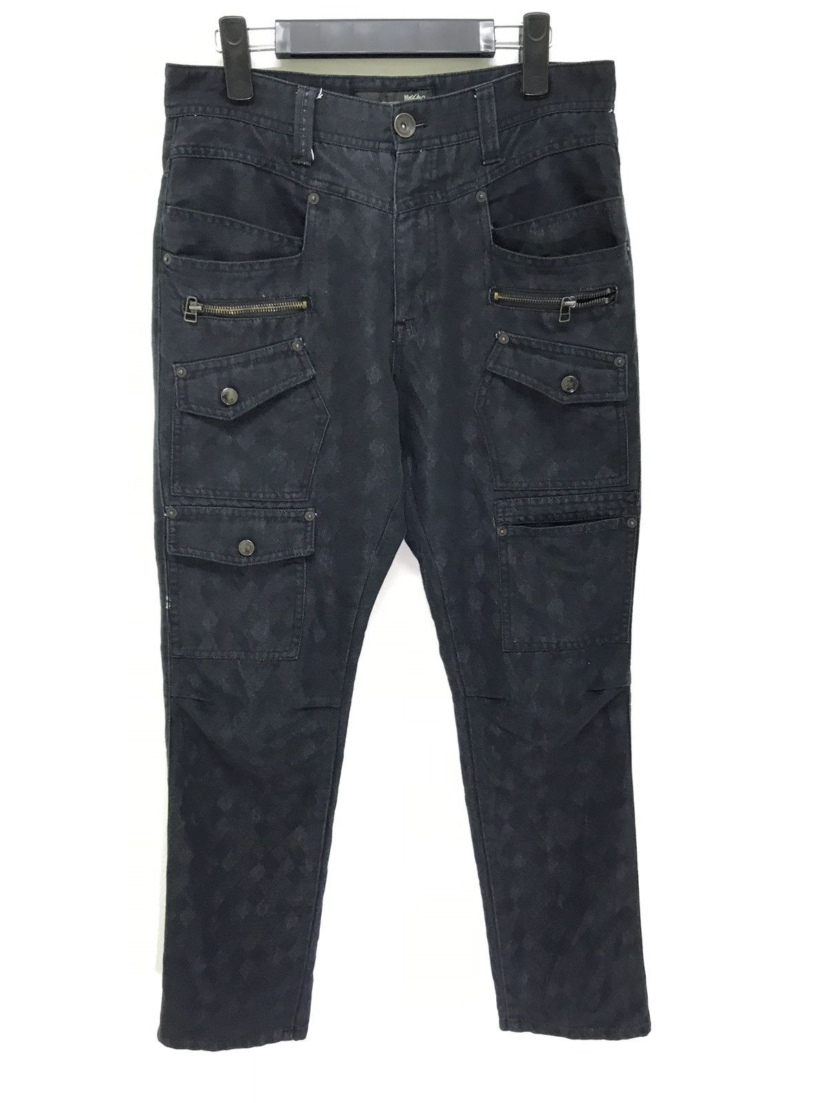 Mossimo Bush Pant Checked Black Cropped Pant Size US 30 / EU 46 - 2 Thumbnail