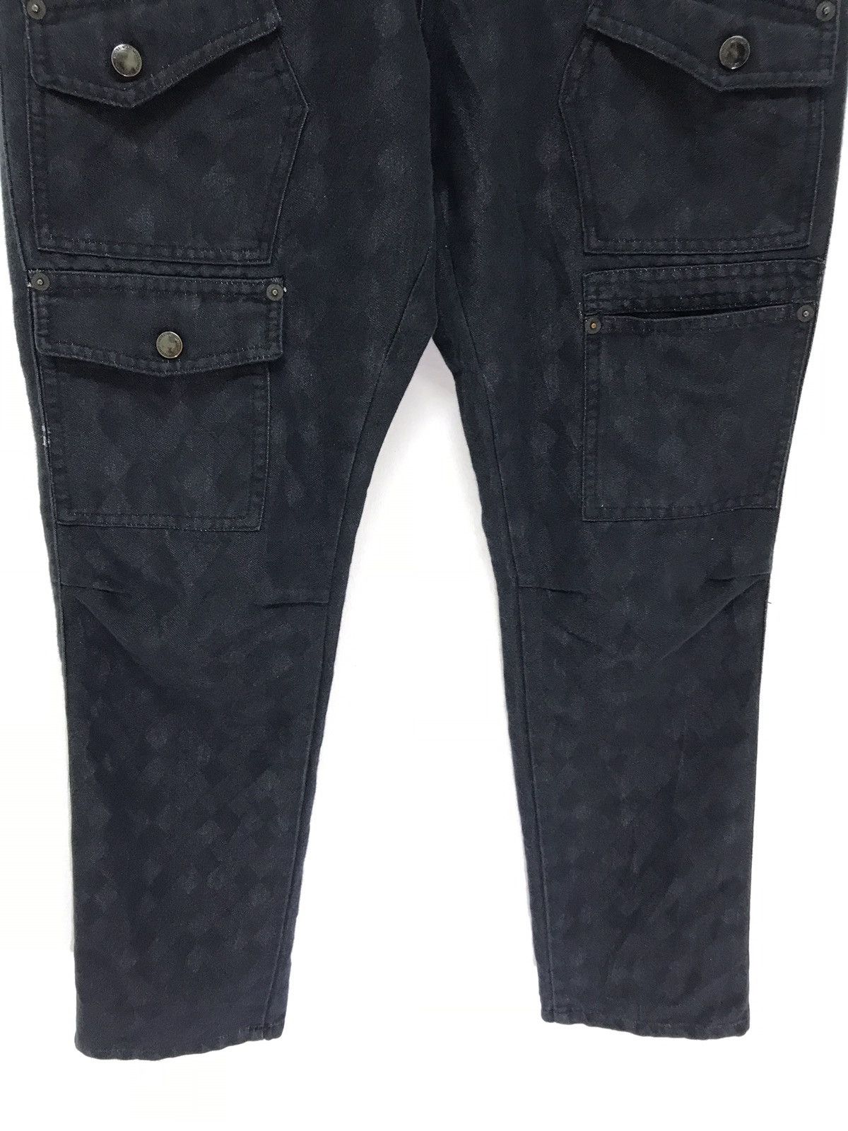 Mossimo Bush Pant Checked Black Cropped Pant Size US 30 / EU 46 - 3 Thumbnail