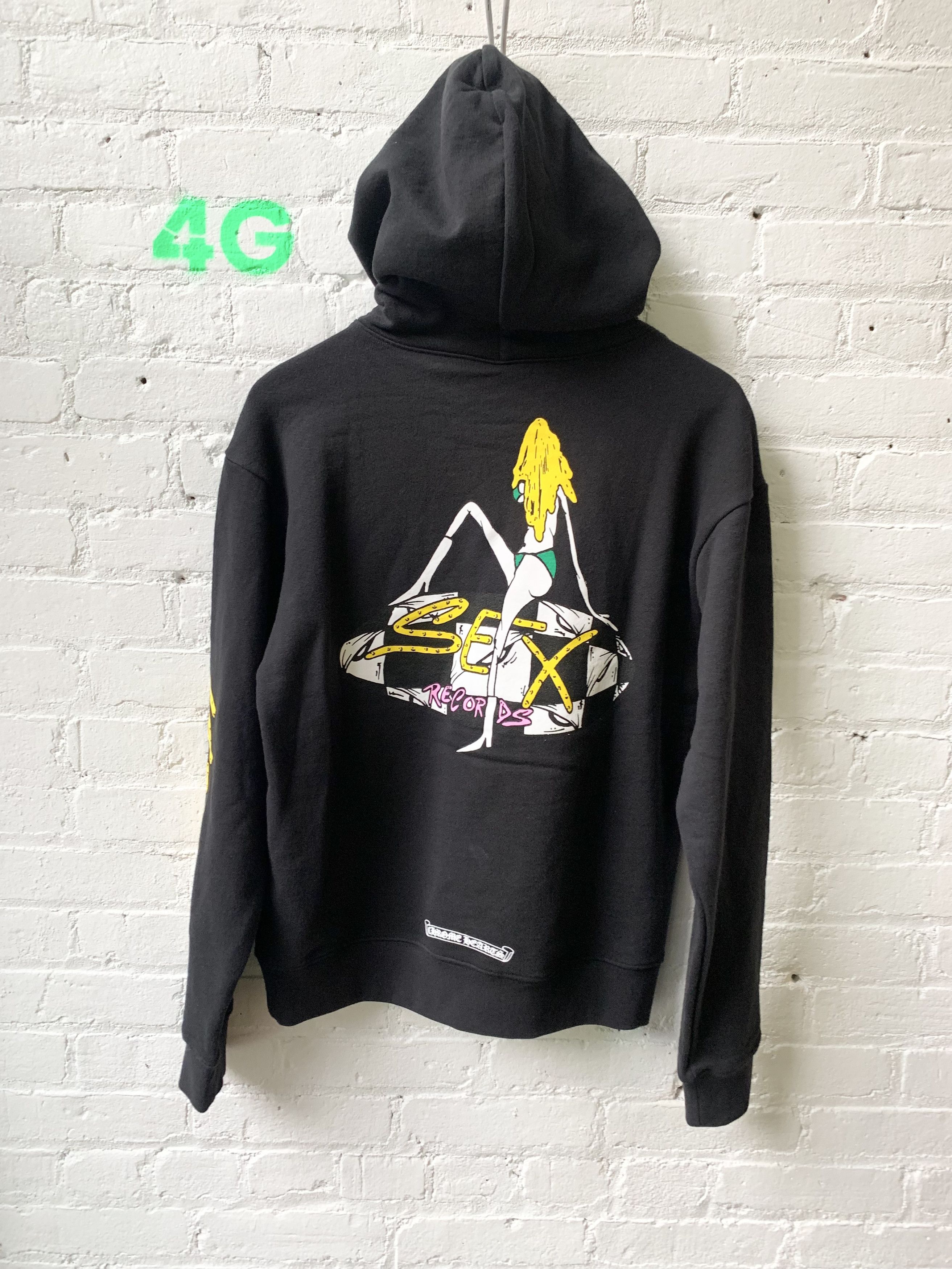 image of Chrome Hearts Matty Boy Sex R Concept Hoodie in Black, Men's (Size Small)