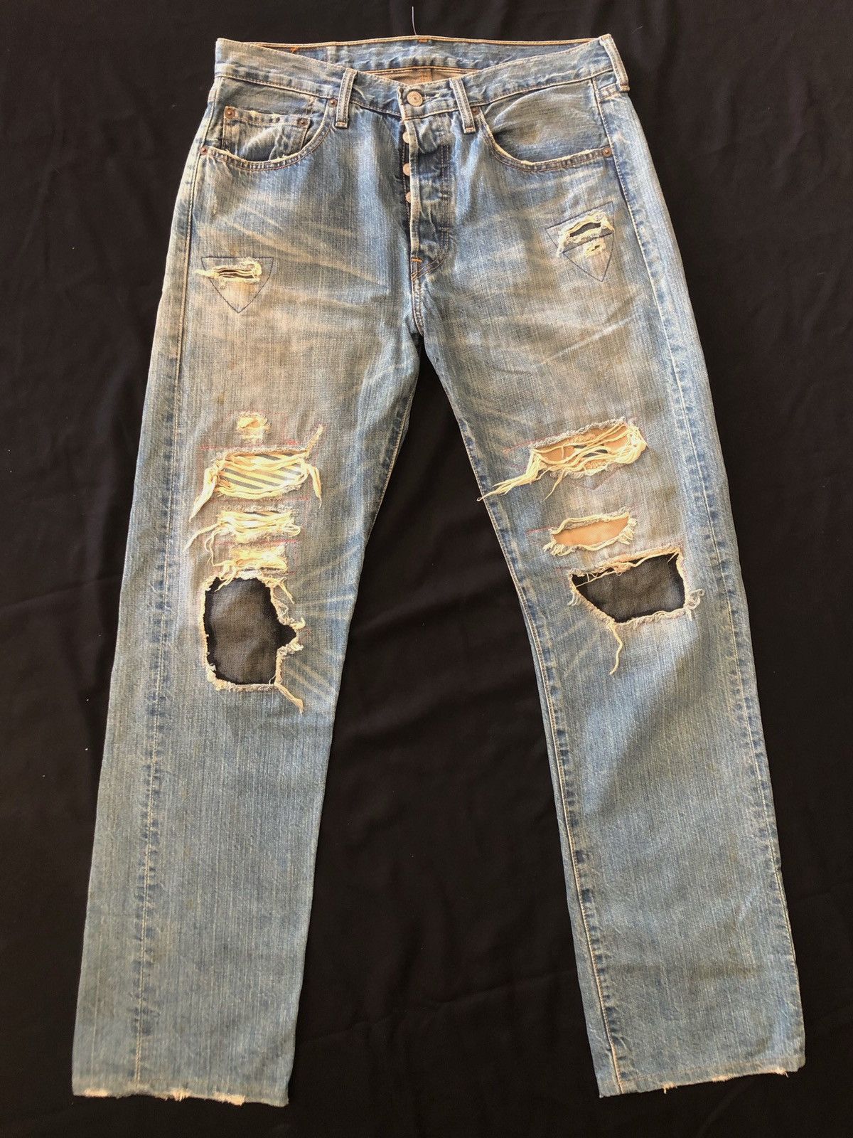 Levi's Vintage Clothing ‼️NEED OFFER NOW🚀Distressed Levi’s 501 Kurt Cobain Style Size US 31 - 1 Thumbnail