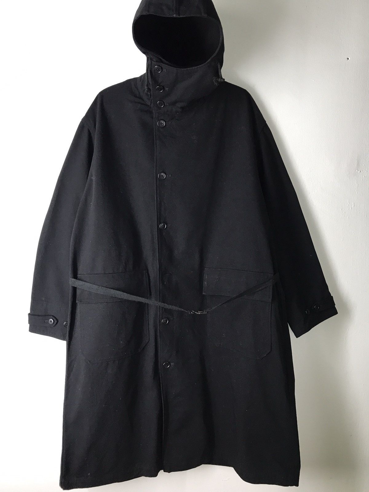 Yohji Yamamoto 💥 ARCHIVE YOHJI YAMAMOTO Y's FOR MEN COAT PARKAS WITH BELT Size US M / EU 48-50 / 2 - 7 Thumbnail