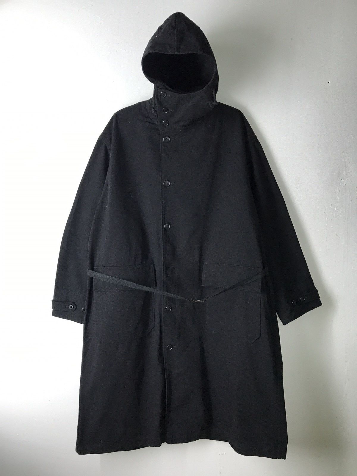 Yohji Yamamoto 💥 ARCHIVE YOHJI YAMAMOTO Y's FOR MEN COAT PARKAS WITH BELT Size US M / EU 48-50 / 2 - 2 Thumbnail