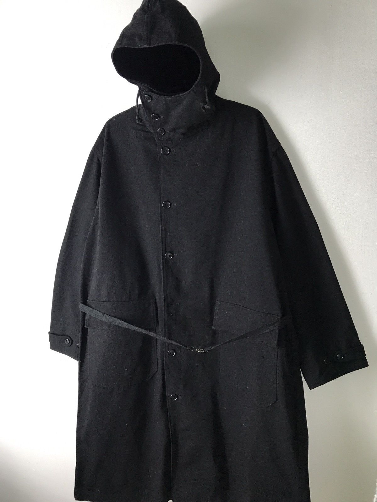 Yohji Yamamoto 💥 ARCHIVE YOHJI YAMAMOTO Y's FOR MEN COAT PARKAS WITH BELT Size US M / EU 48-50 / 2 - 4 Thumbnail