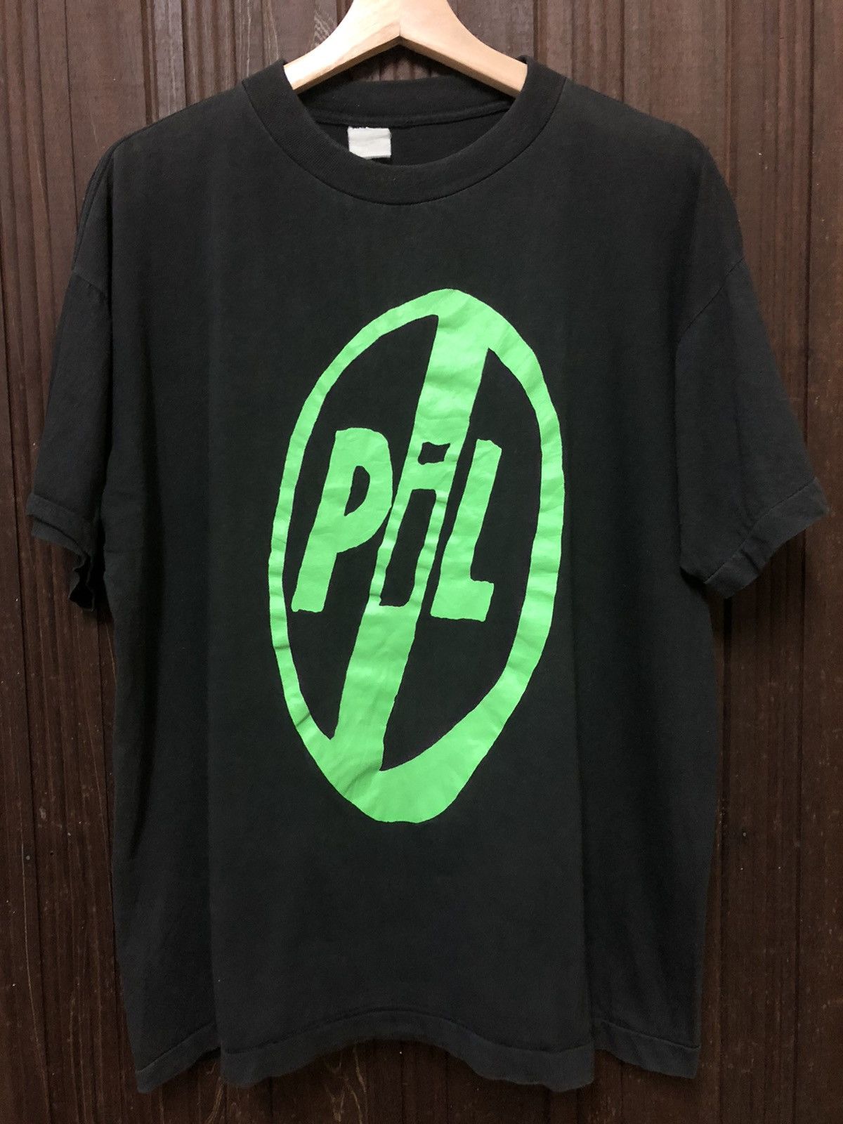 image of Band Tees x Vintage Public Image Ltd Pil Punk Band Print T Shirt in Black, Men's (Size Large)