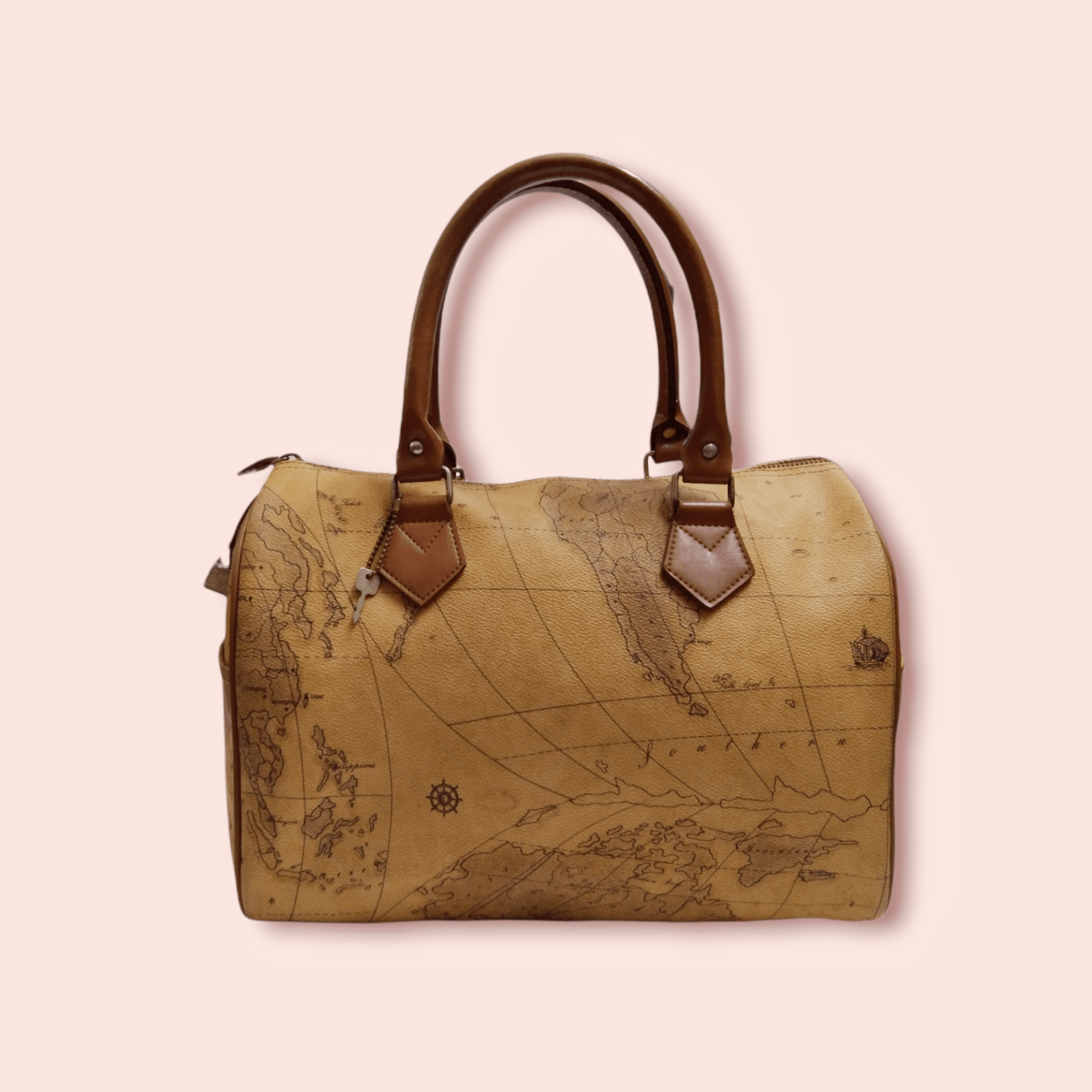 Japanese Brand × Vintage VINTAGE JAPANESE BRAND WORLD MAP SPEEDY HANDBAG Size ONE SIZE - 7 Thumbnail