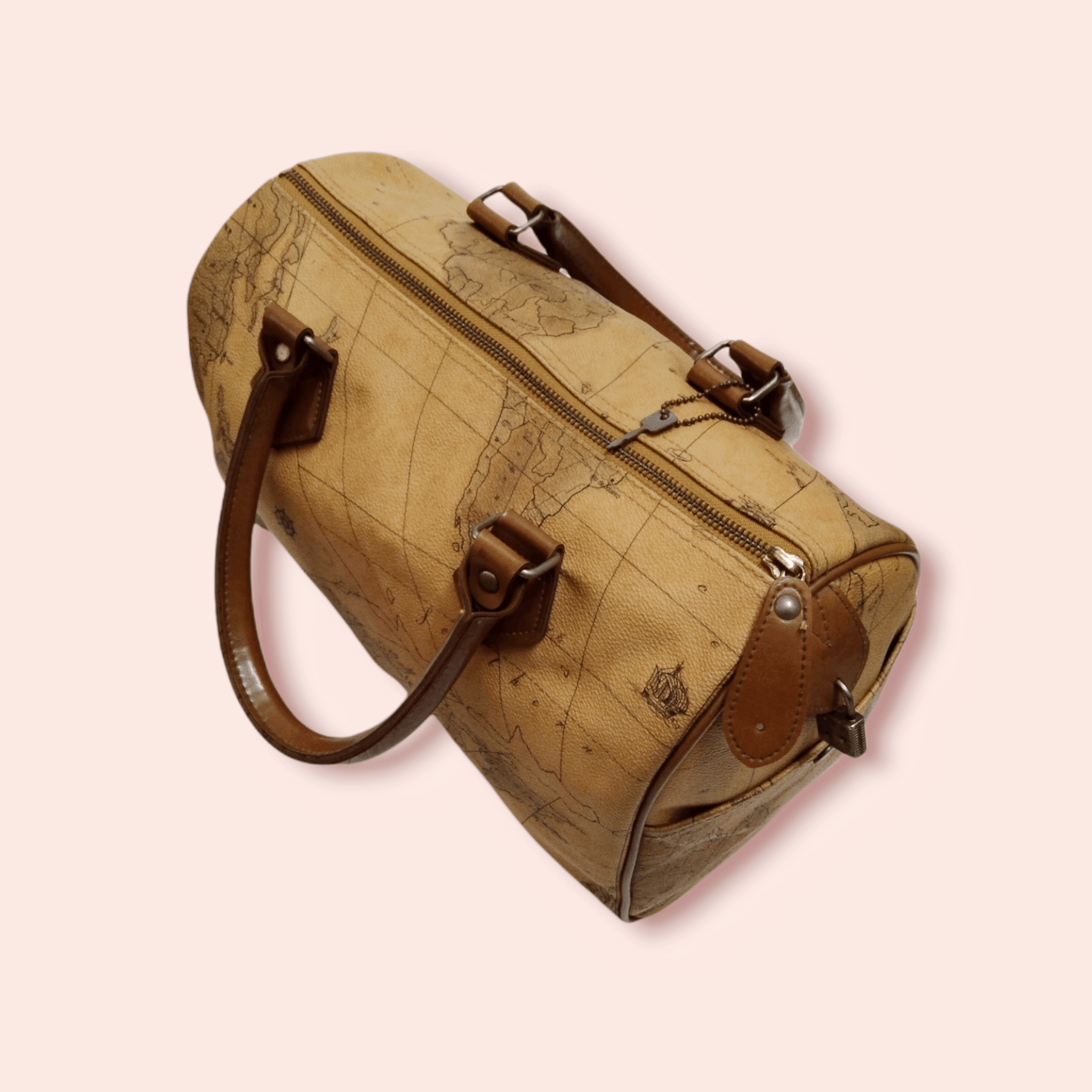 Japanese Brand × Vintage VINTAGE JAPANESE BRAND WORLD MAP SPEEDY HANDBAG Size ONE SIZE - 5 Thumbnail