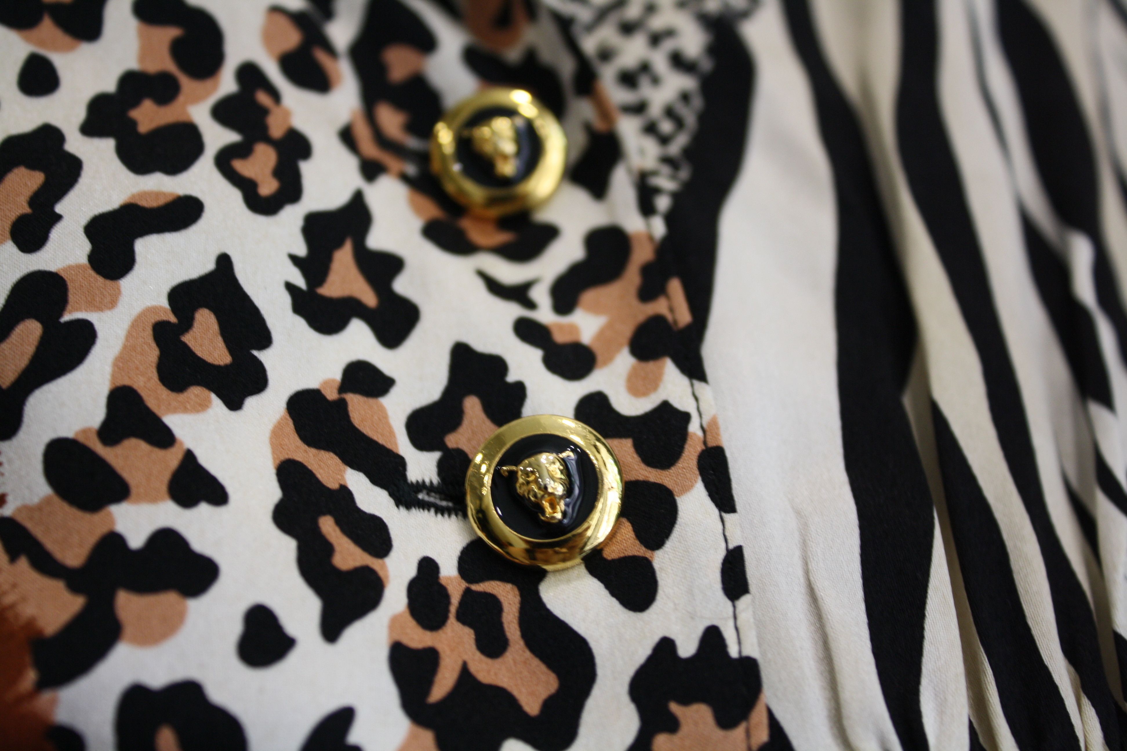 Escada Vintage Escada Silk Blazer Shirt Leopard Size XS / US 0-2 / IT 36-38 - 15 Thumbnail