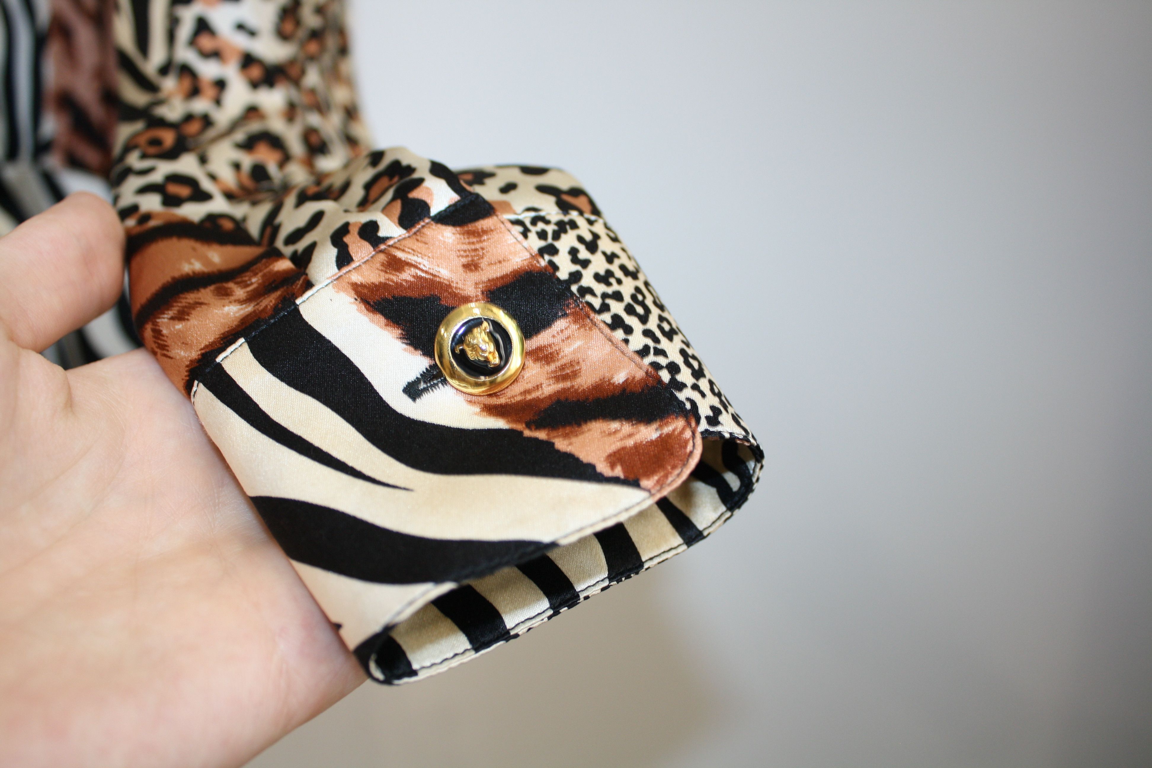 Escada Vintage Escada Silk Blazer Shirt Leopard Size XS / US 0-2 / IT 36-38 - 5 Thumbnail