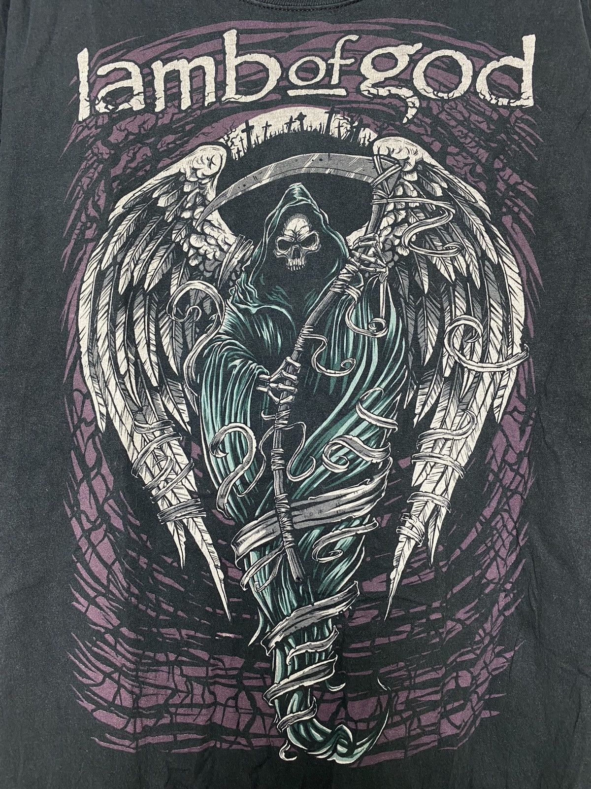 Band Tees × Rap Tees × Vintage Vintage Lamb Of God Metal Band Tees Size US XL / EU 56 / 4 - 2 Thumbnail