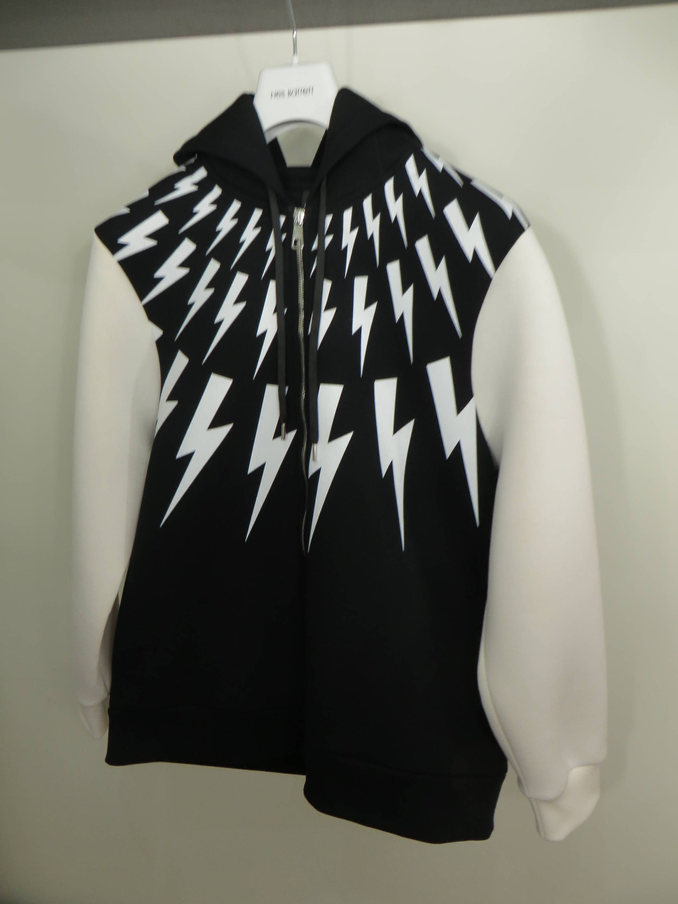 Neil Barrett Oversized Lightning bolt-print hoodie Size US XXS / EU 40 - 7 Thumbnail